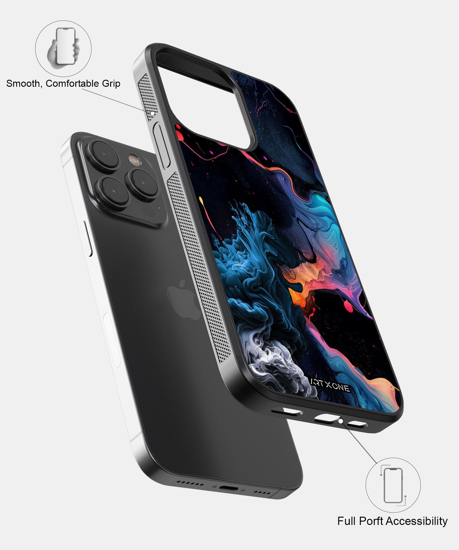 Rainbow Marbel Mobile Back Cover