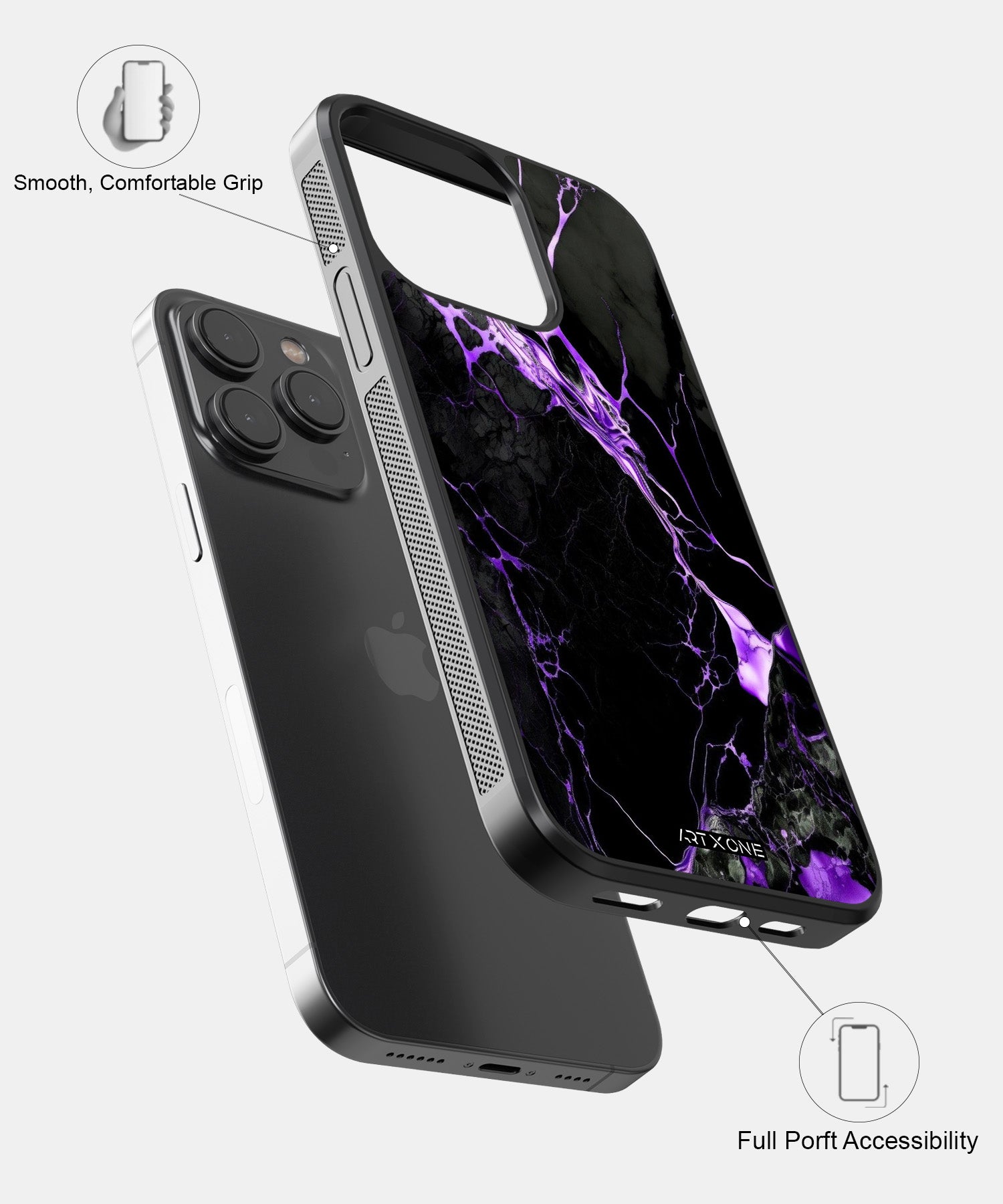 Voilet Marbel Mobile Back Cover