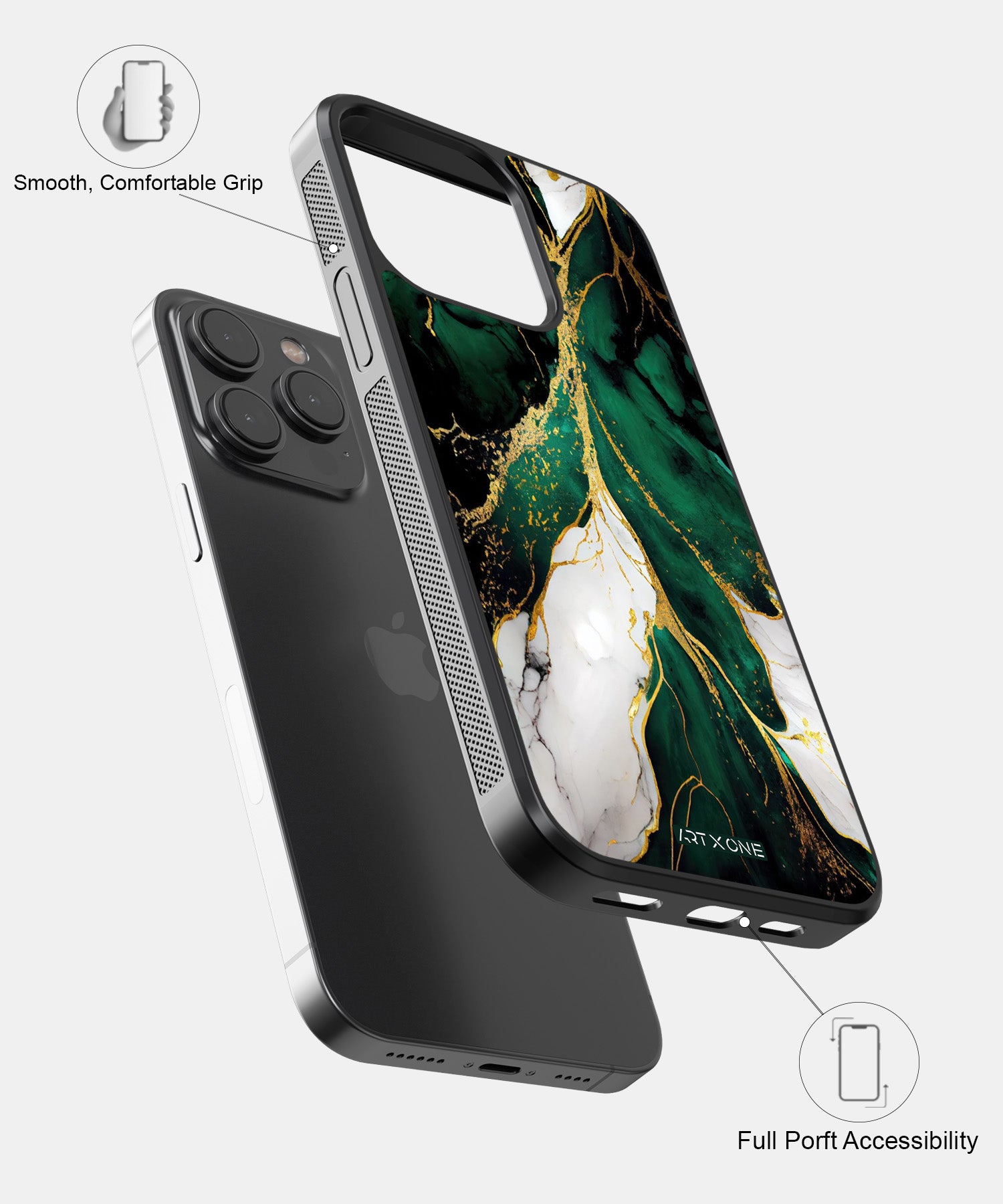 Green Marbel Mobile Back Cover