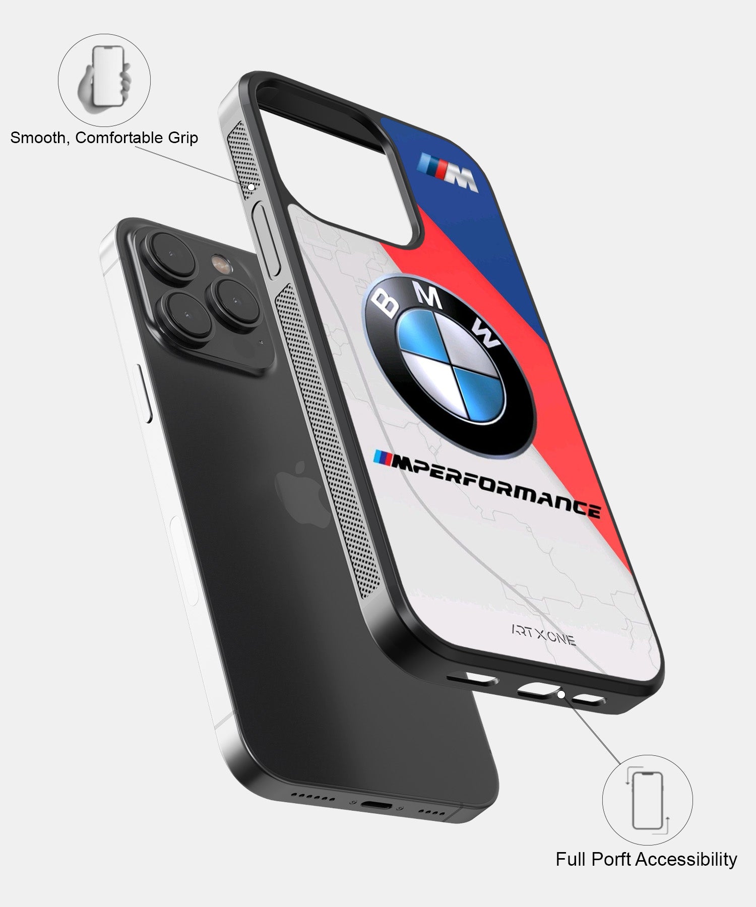 BMW Logo Gradient Flag Design Mobile Back Cover