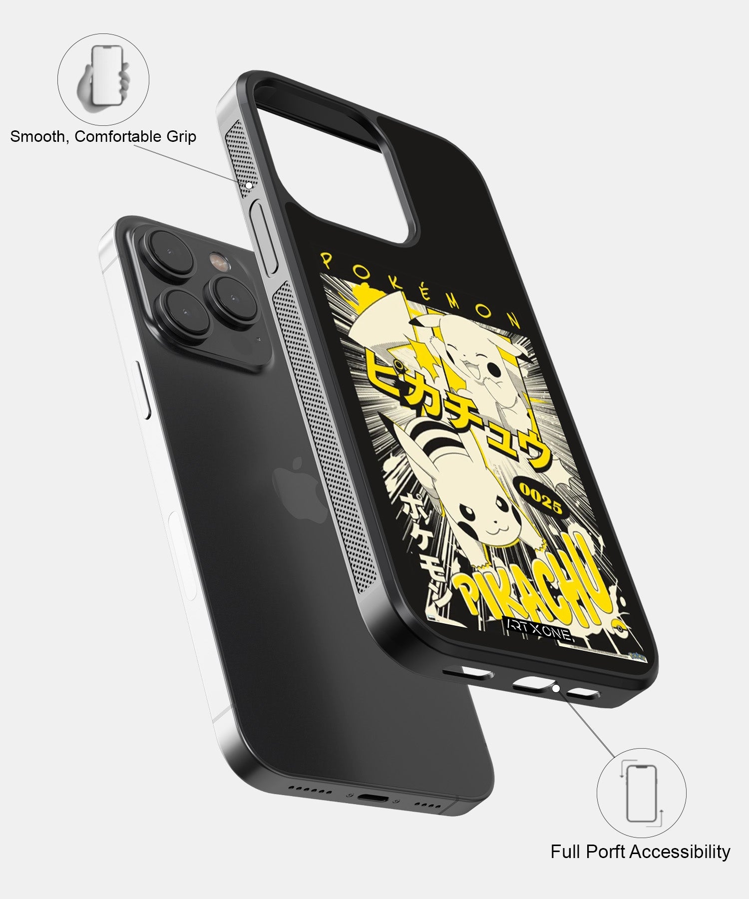 Cartoon (Pikachu Thunder) Mobile Back Cover