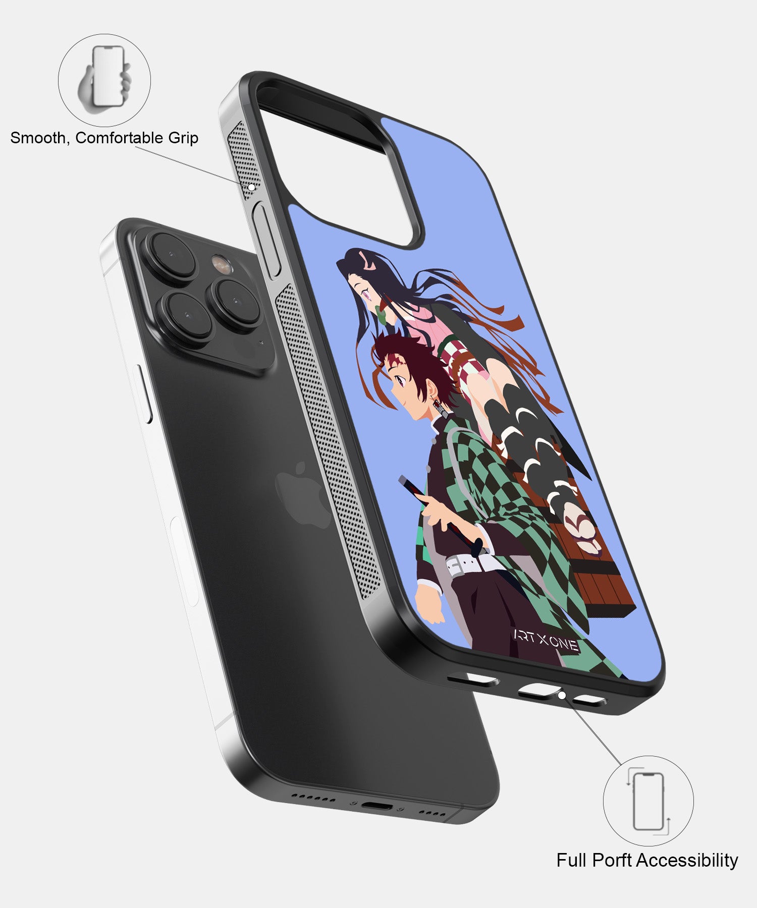 Tanjiro carrying Nezuko Mobile Back Cover