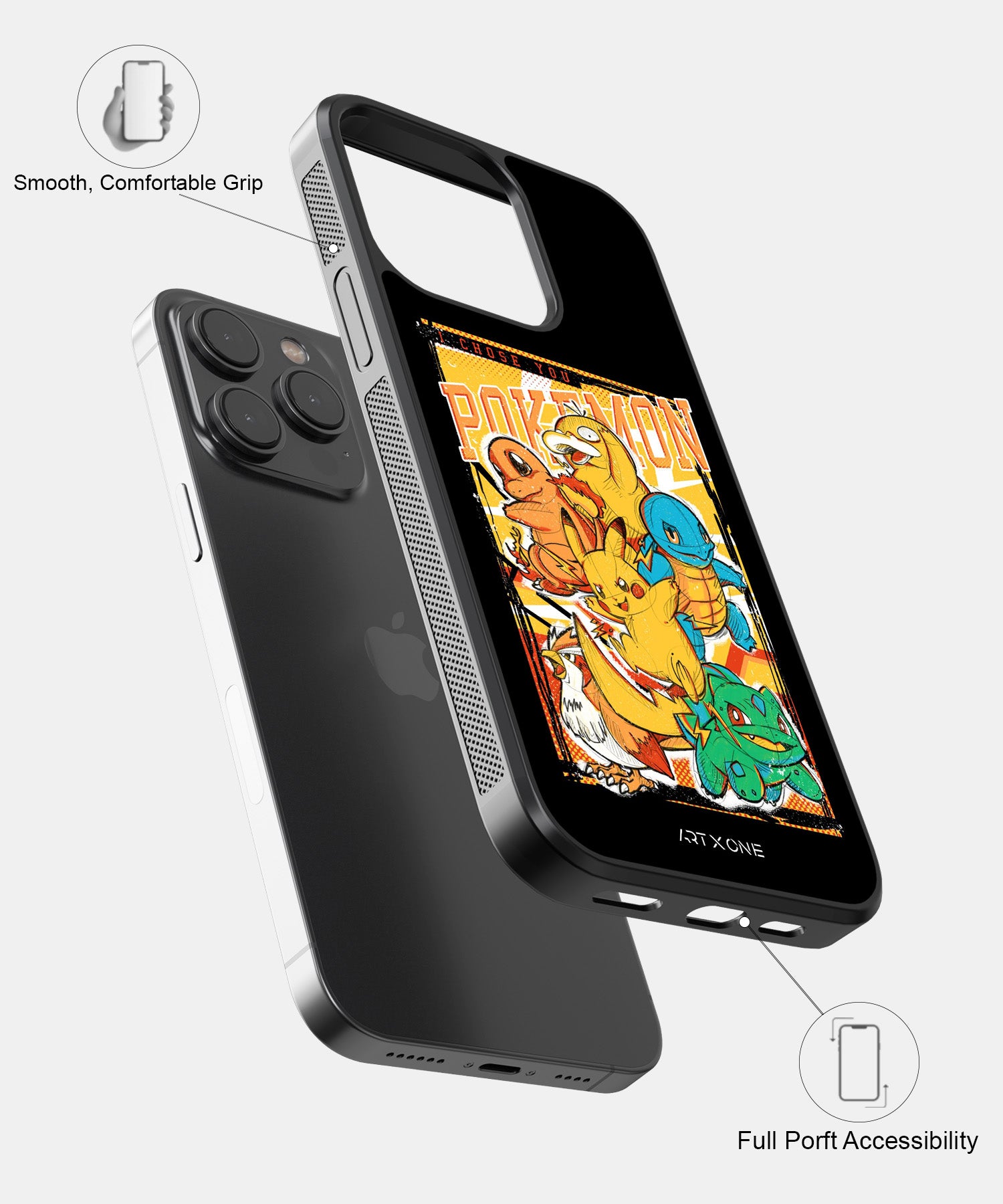 Cartoon (Pokemon Starter Pack) Mobile Back Cover