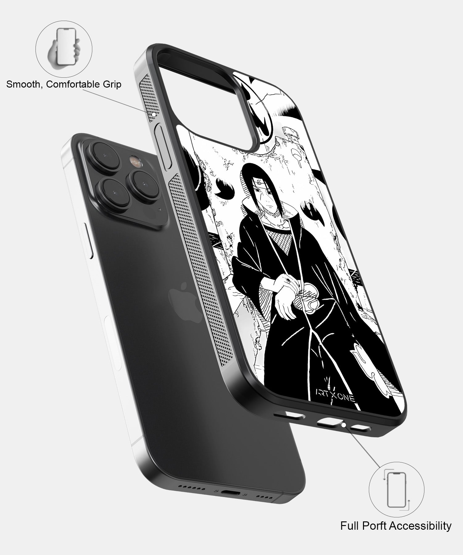 Itachi Uchiha On Throne Mobile Back Cover