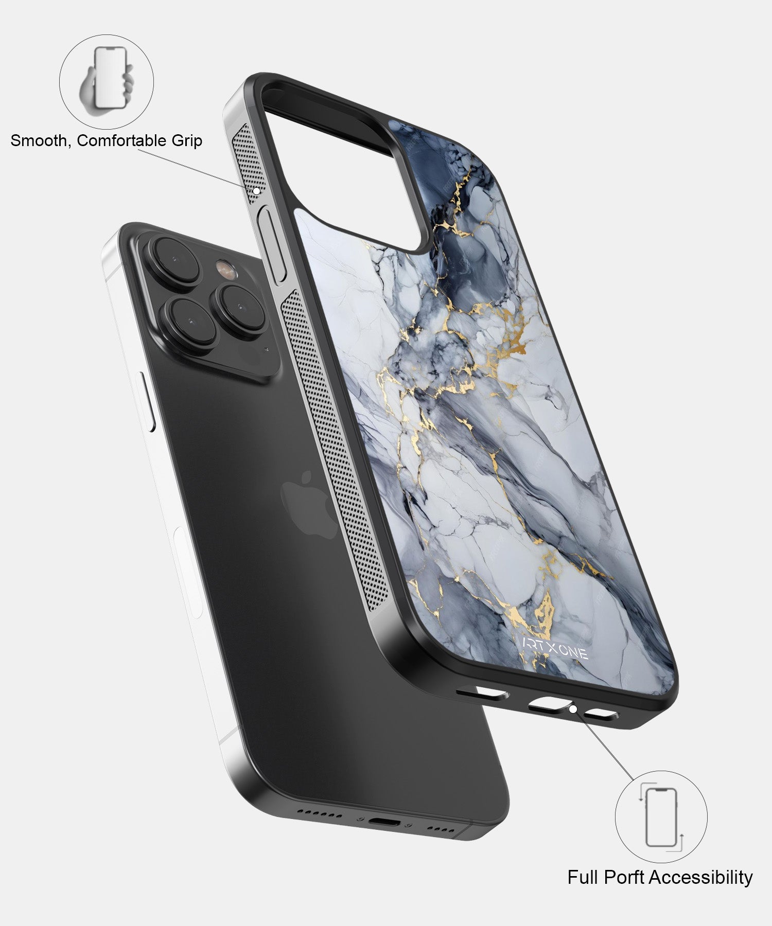 White Marbel Mobile Back Cover