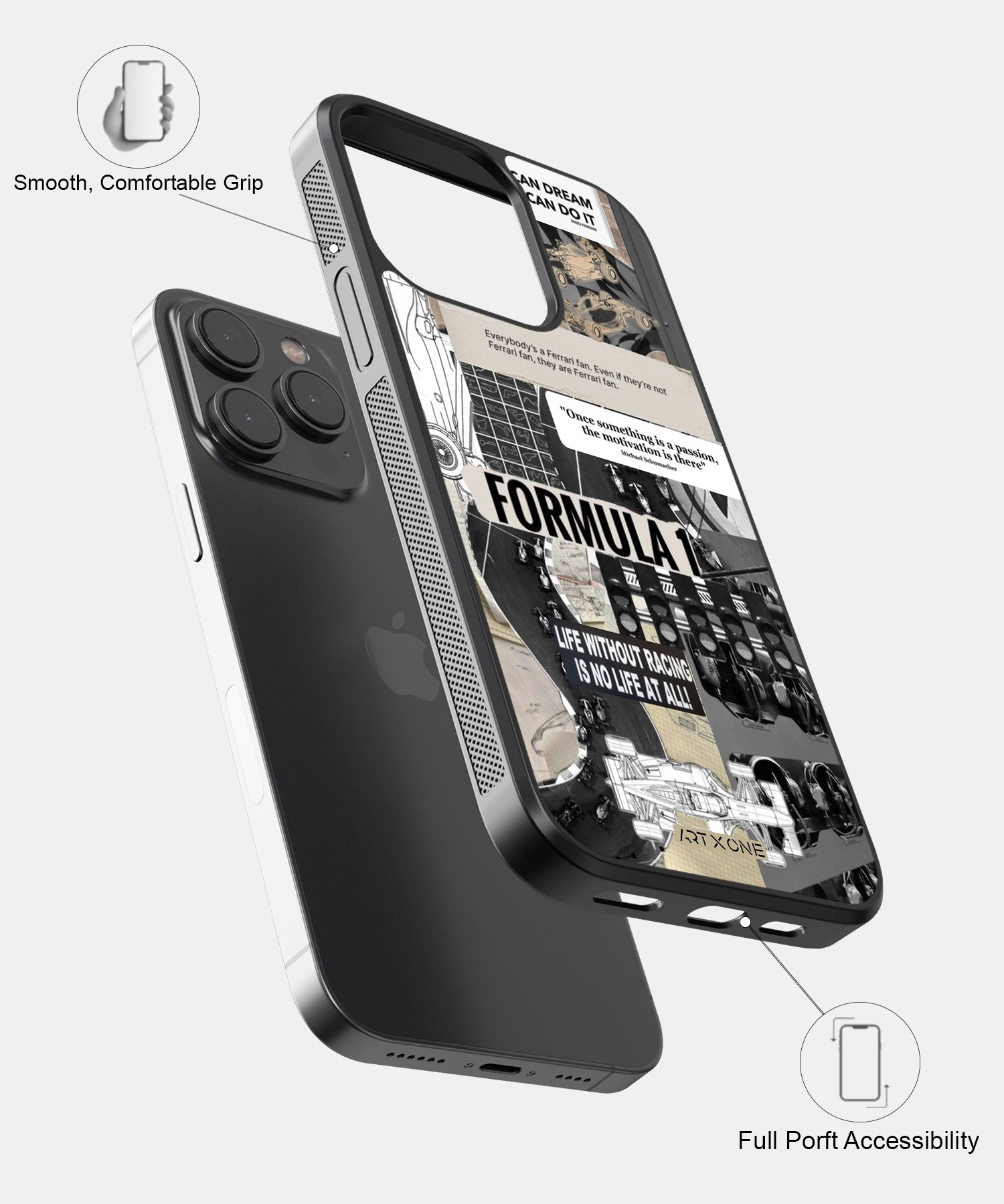 Formula 1 Sticker Mobile Back Cover