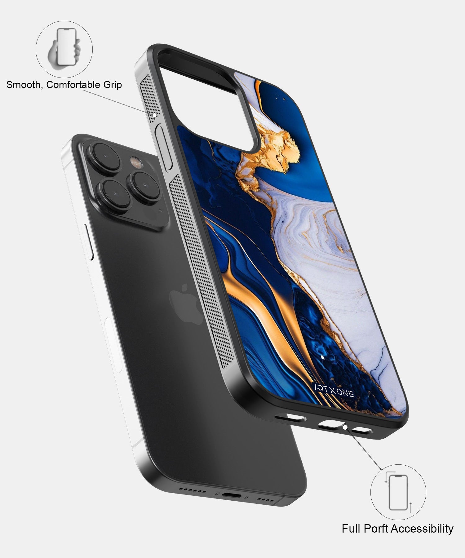 Blue Marbel Mobile Back Cover