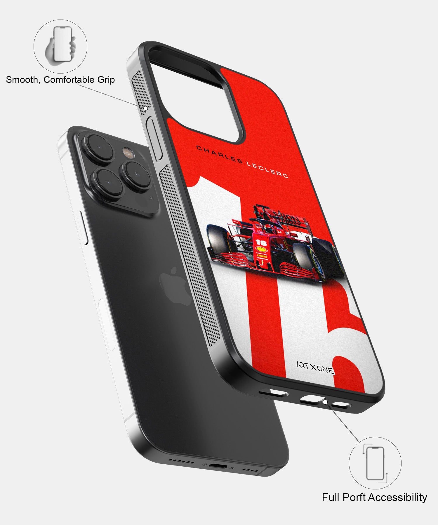 Charles Leclerc Ferrari F1 Mobile Back Cover