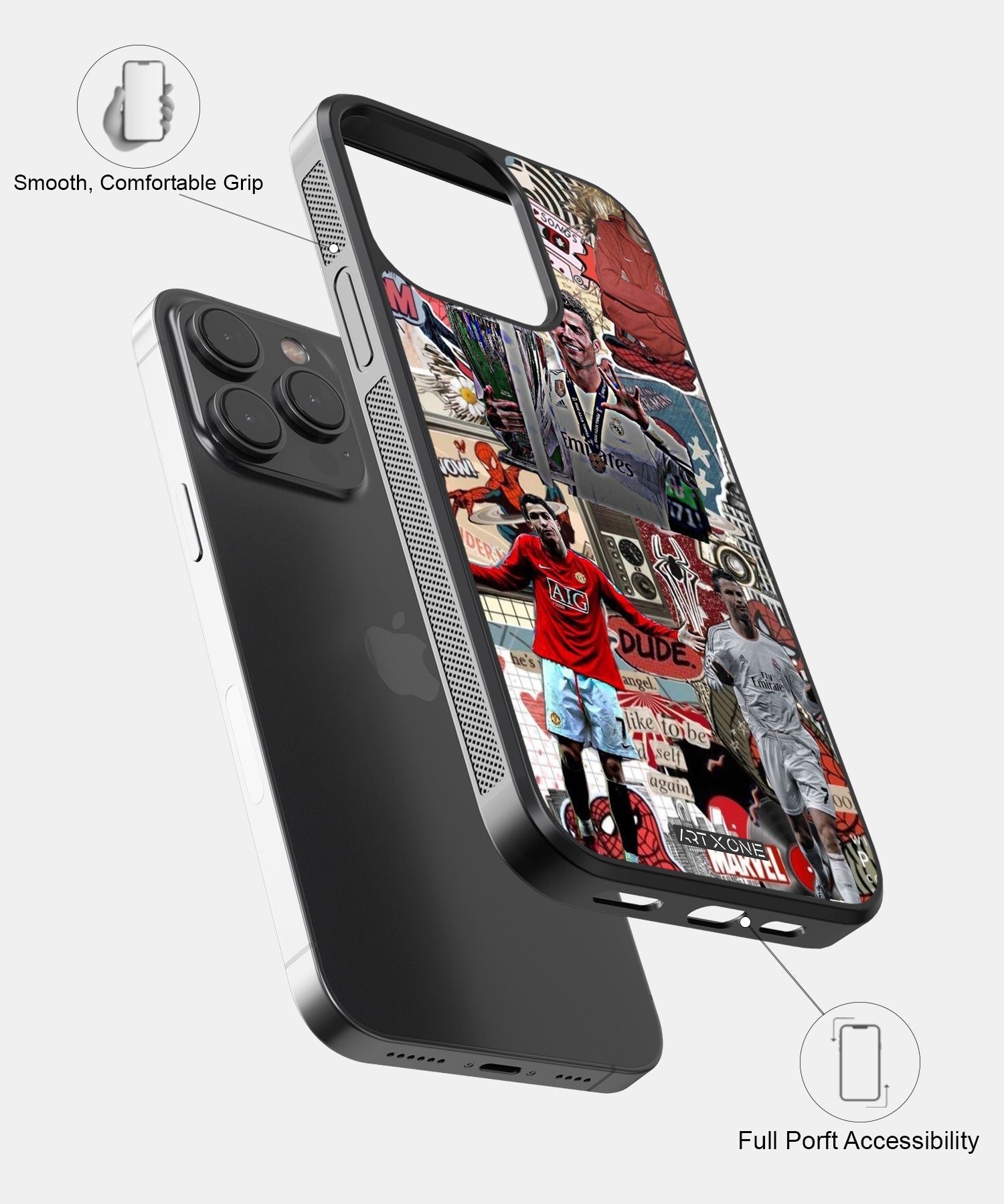 Football (Ronaldo x Spiderman) Mobile Back Cover