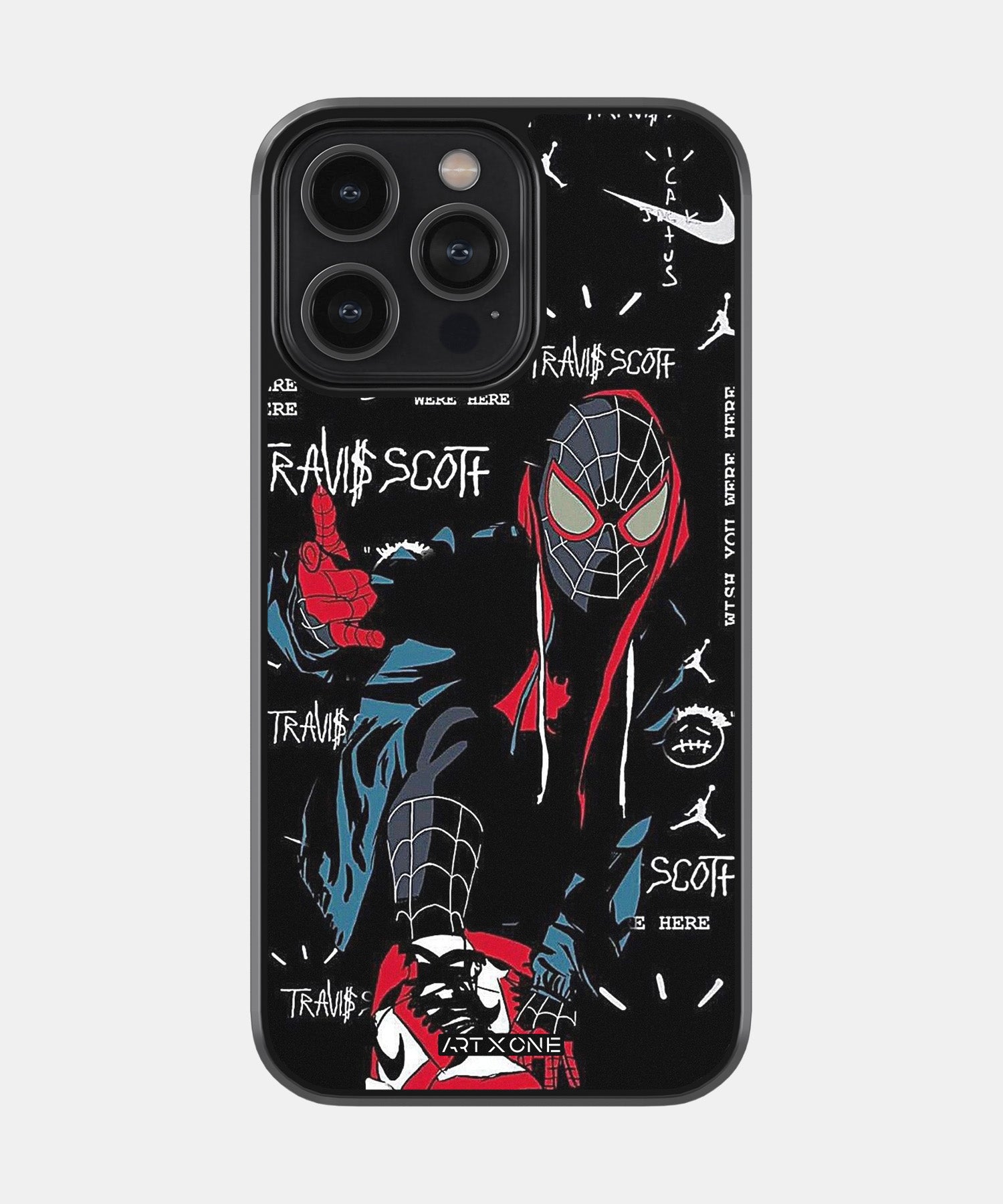 Black Spiderman Mobile Back Cover