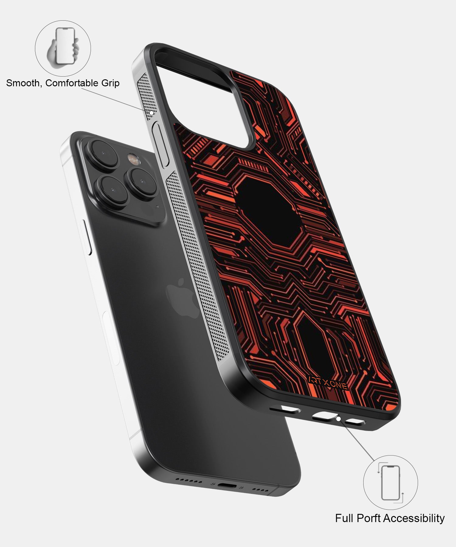 Abstract Futuristic Pattern Mobile Back Cover