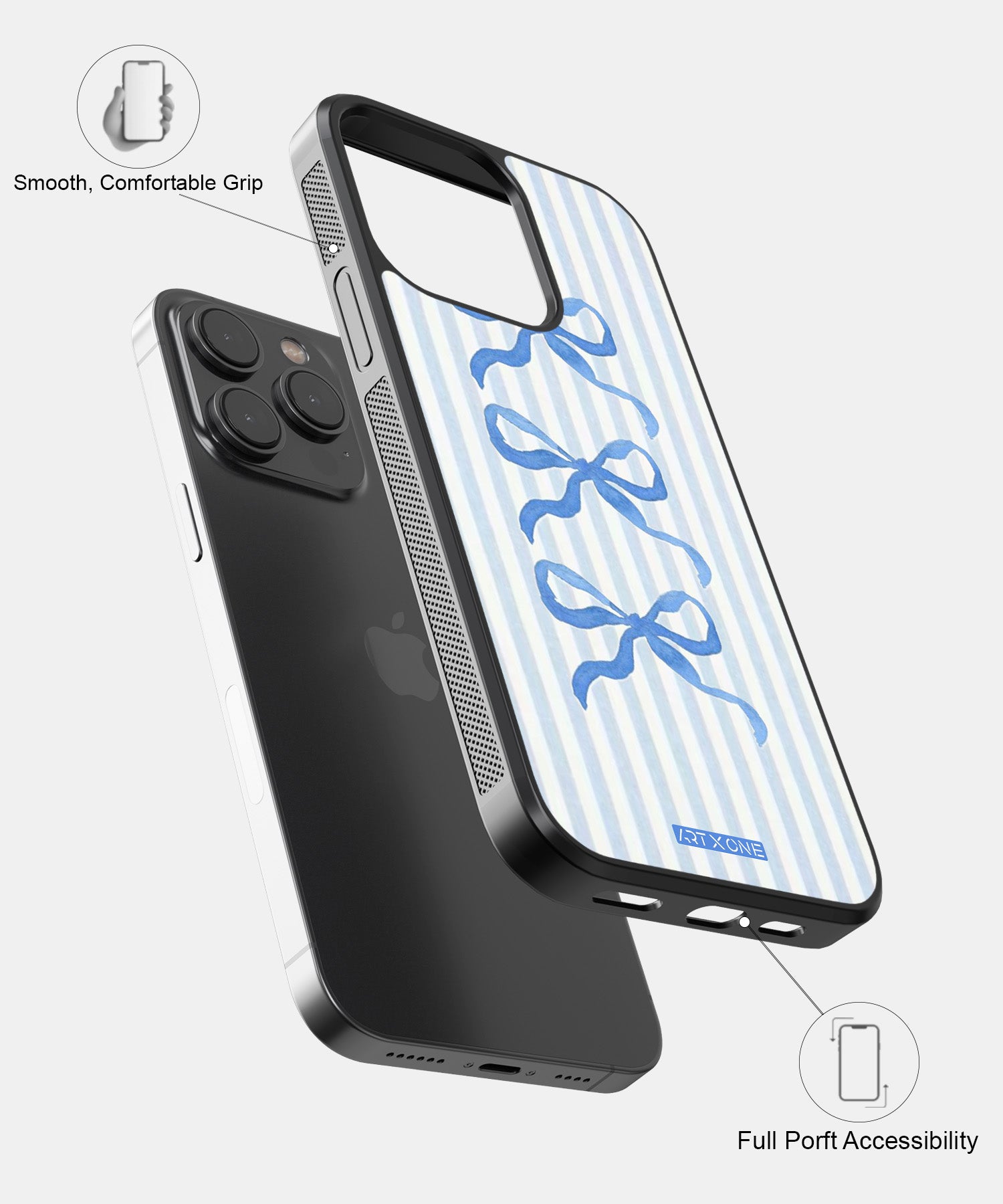 Striped Serenity Mobile Back Cover