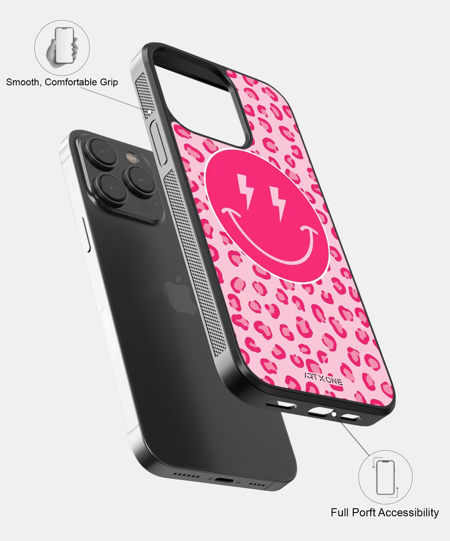 Pink Leopard Smiley