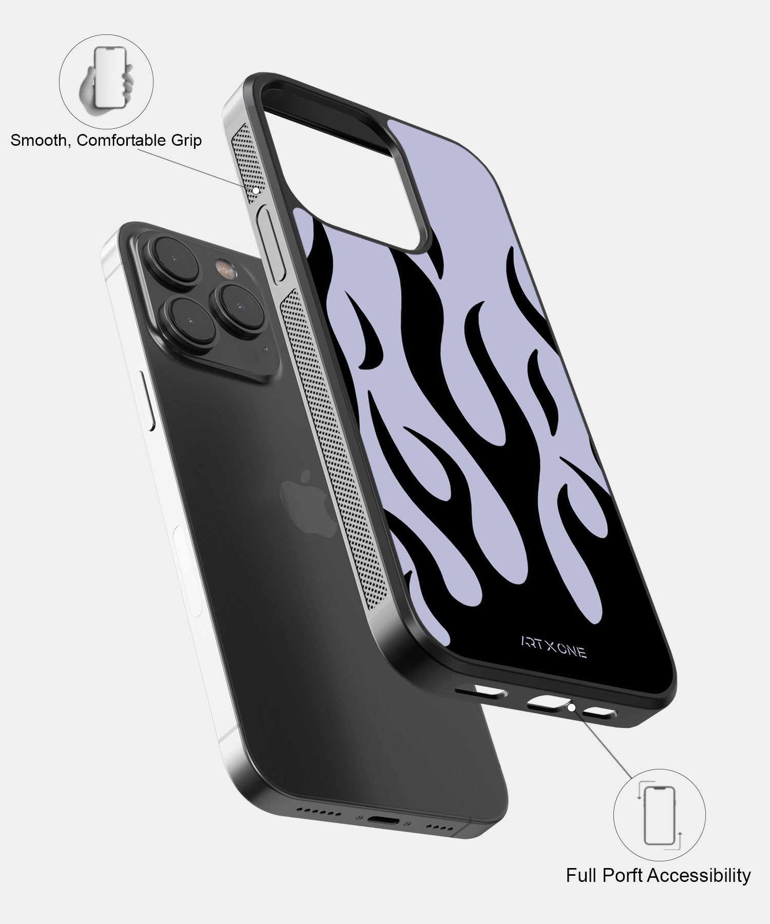 Black & Grey Flame