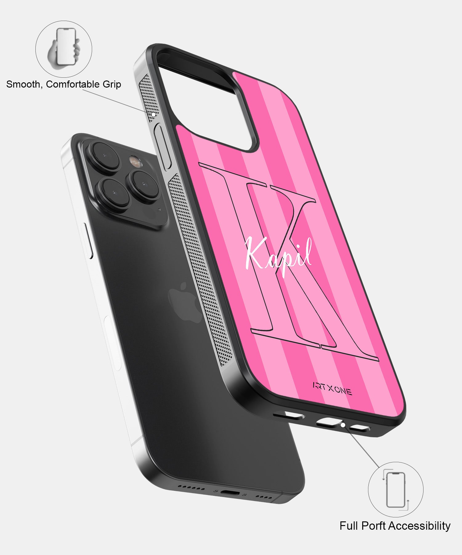 Pink Flirty Heart Mobile Back Cover