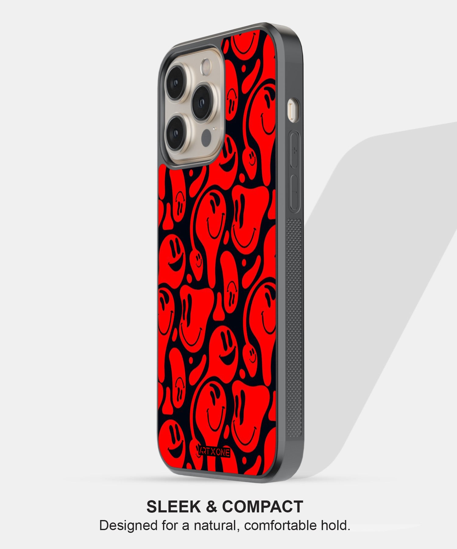 Distorted Red Emoticons Mobile Back Cover