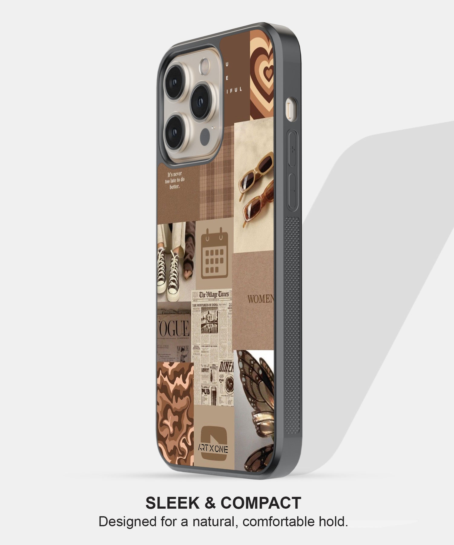 Brown Aesthetic Mobile Back Cover