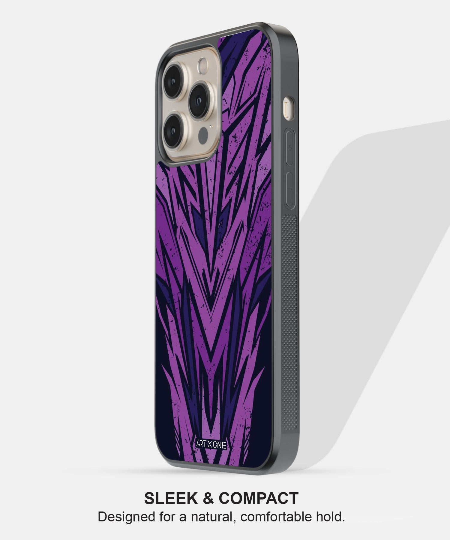 Abstract Purple Geometric Pattern Mobile Back Cover