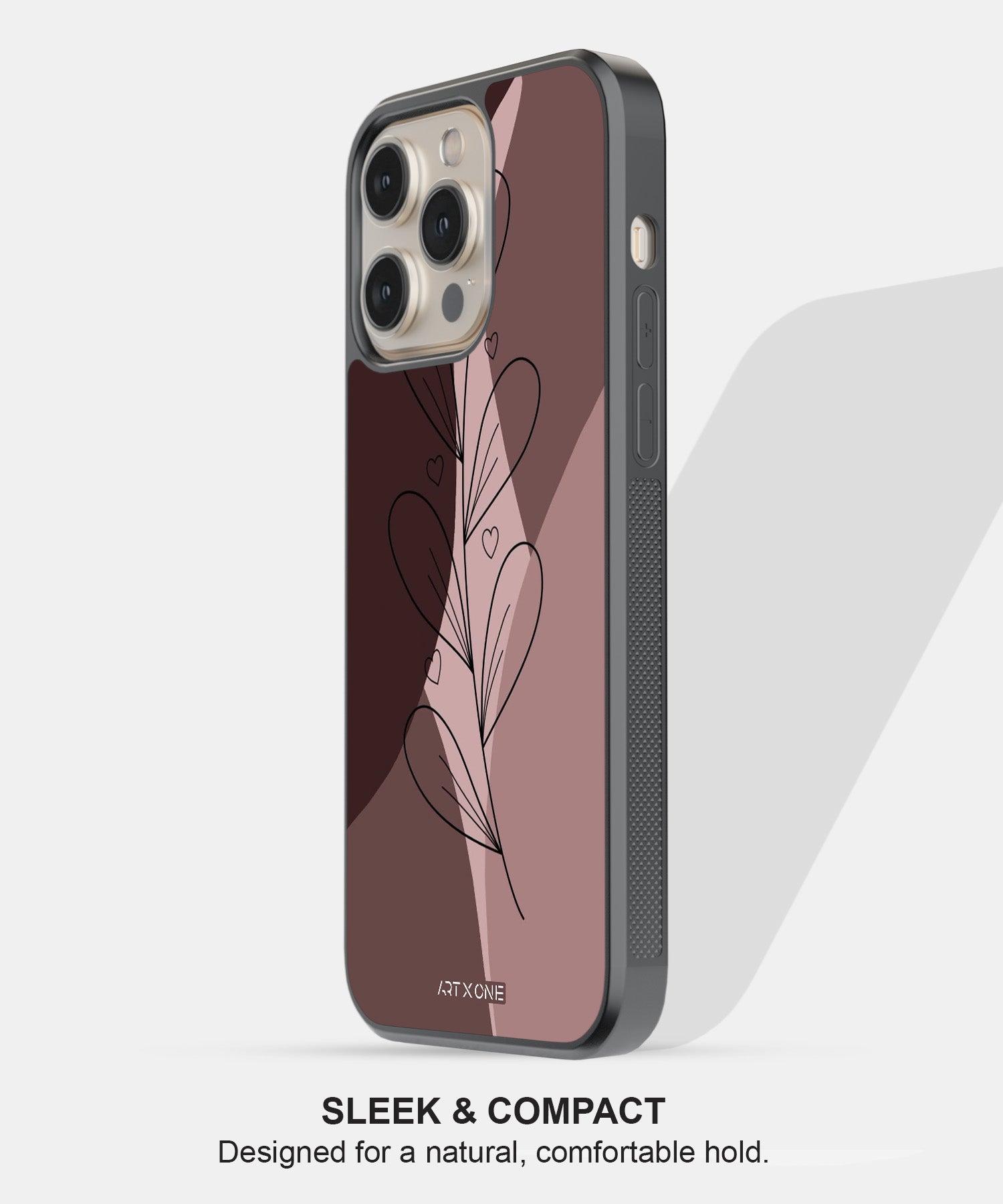 Brown Leaf Abstract Mobile Back Cover