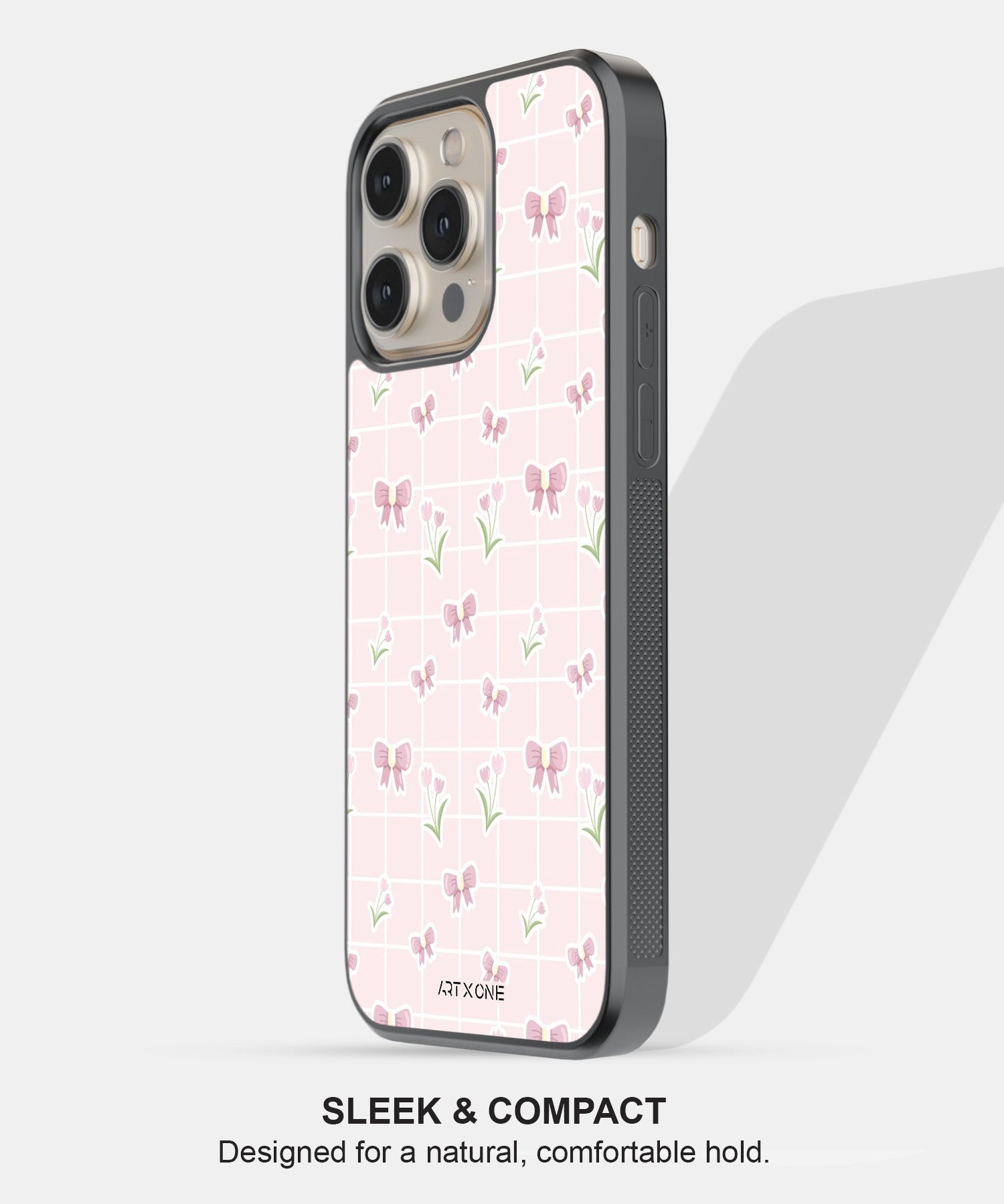Spring Bow Grid Mobile Back Cover
