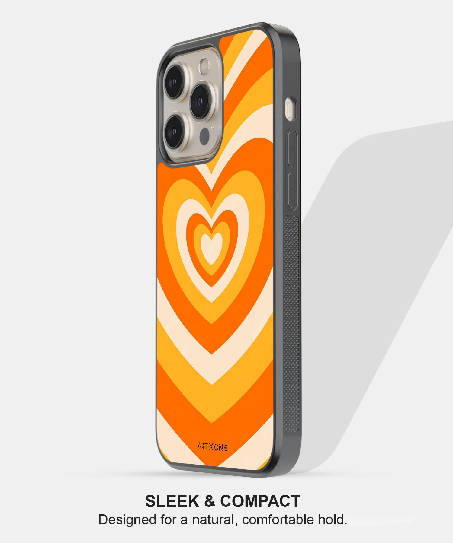 Y2K Orange Retro Hearts