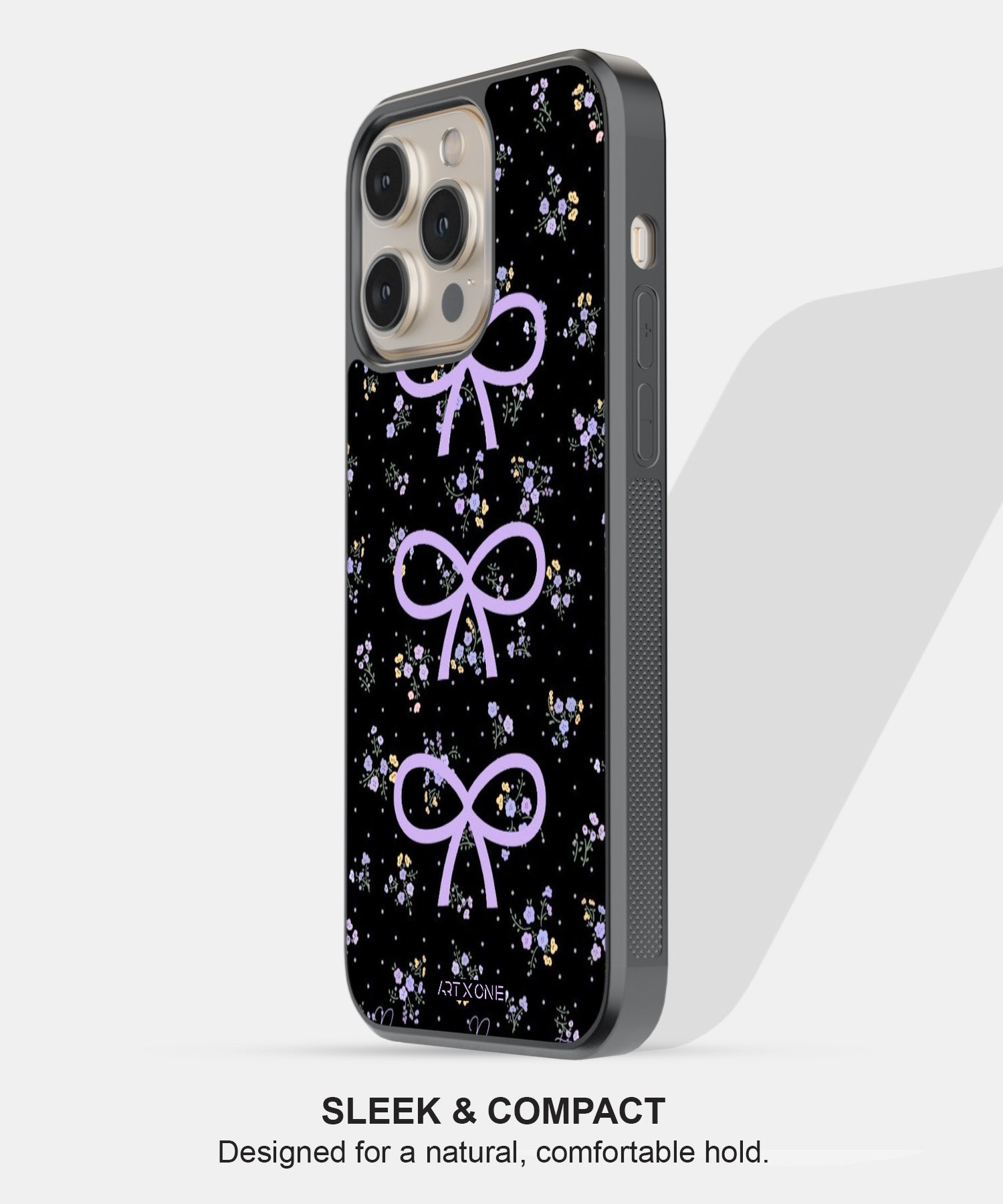 Midnight Bloom Bows Mobile Back Cover
