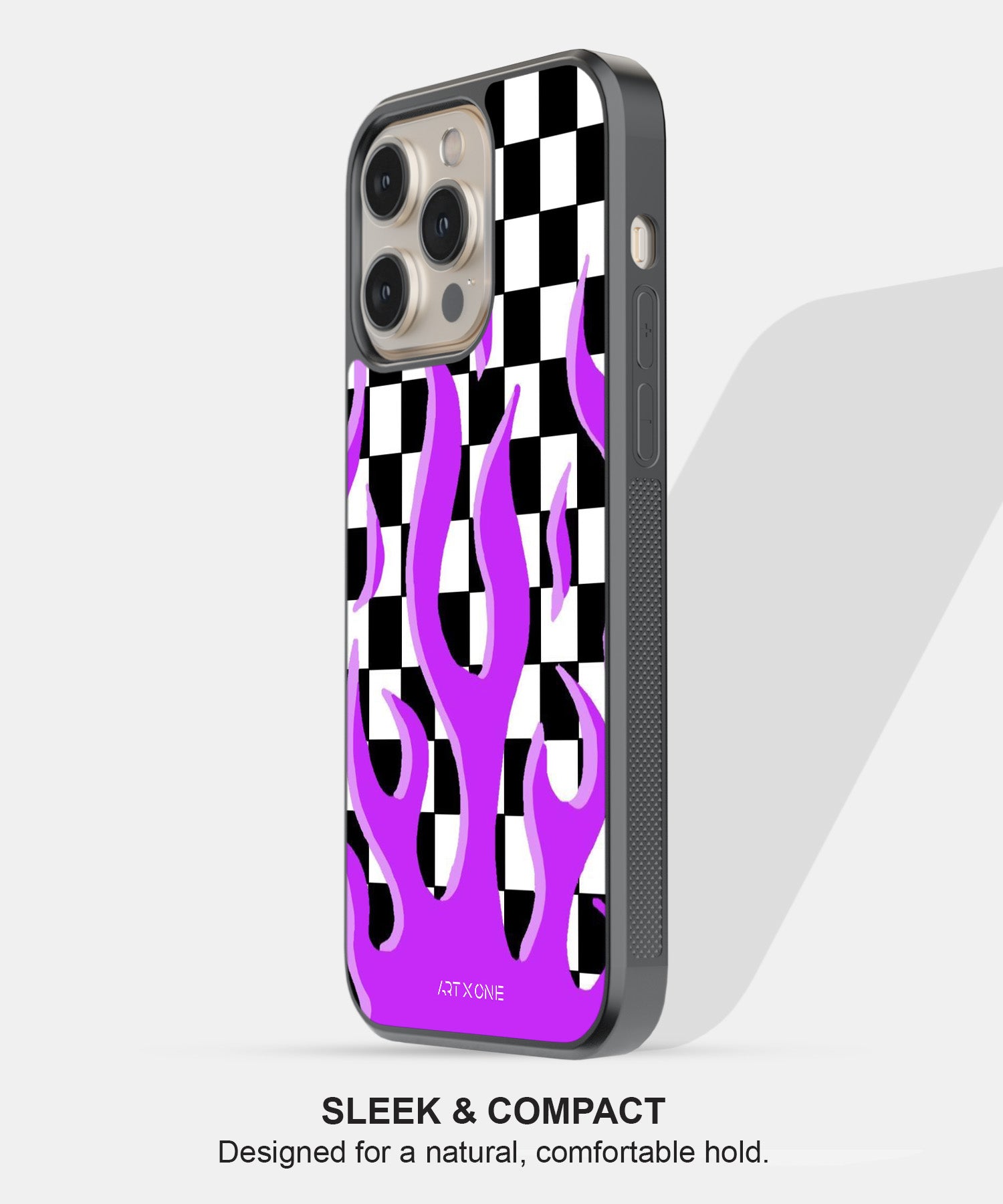 Checkered Purple Flame
