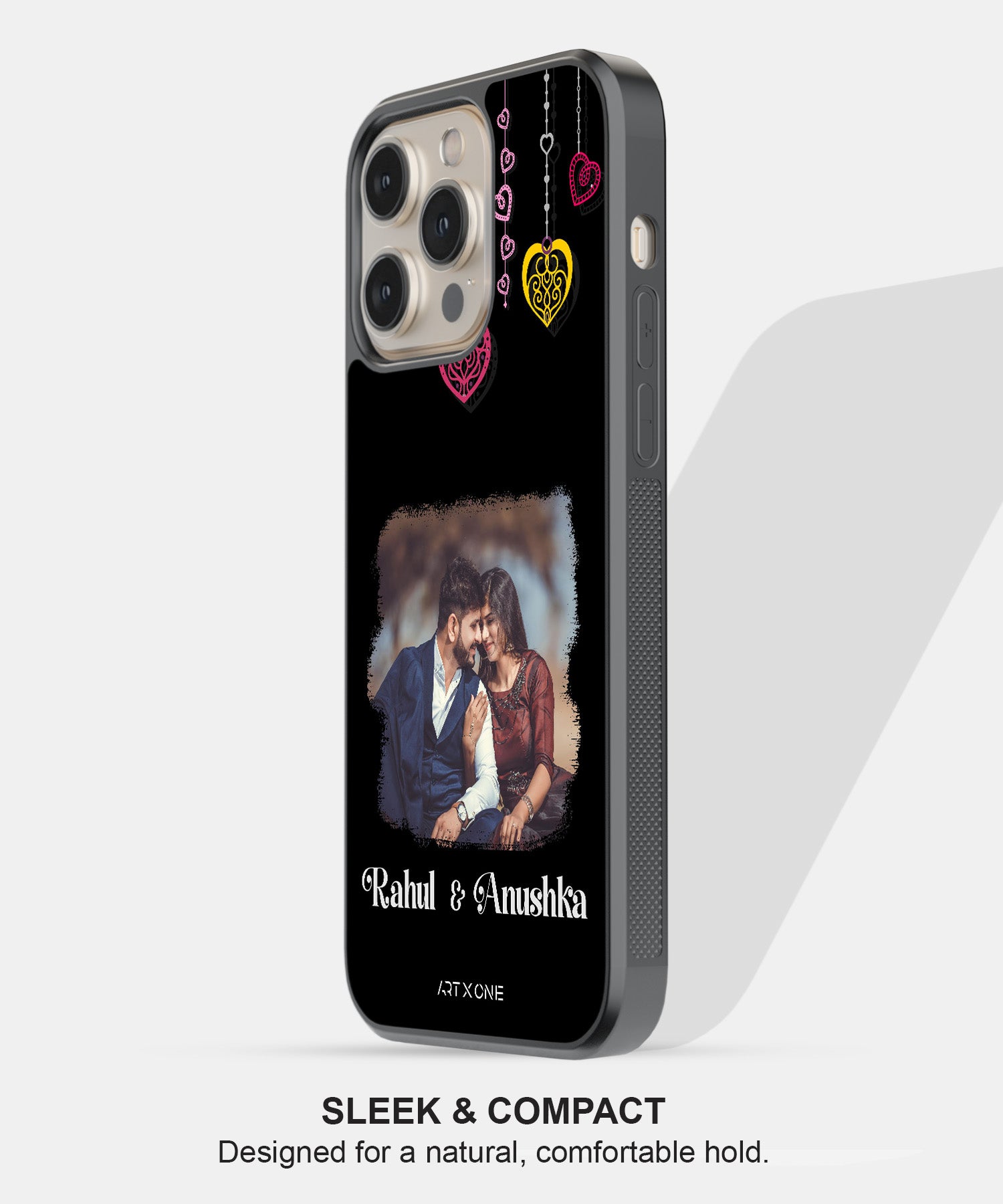 Custom Couple Photo & Names Mobile Back Cover