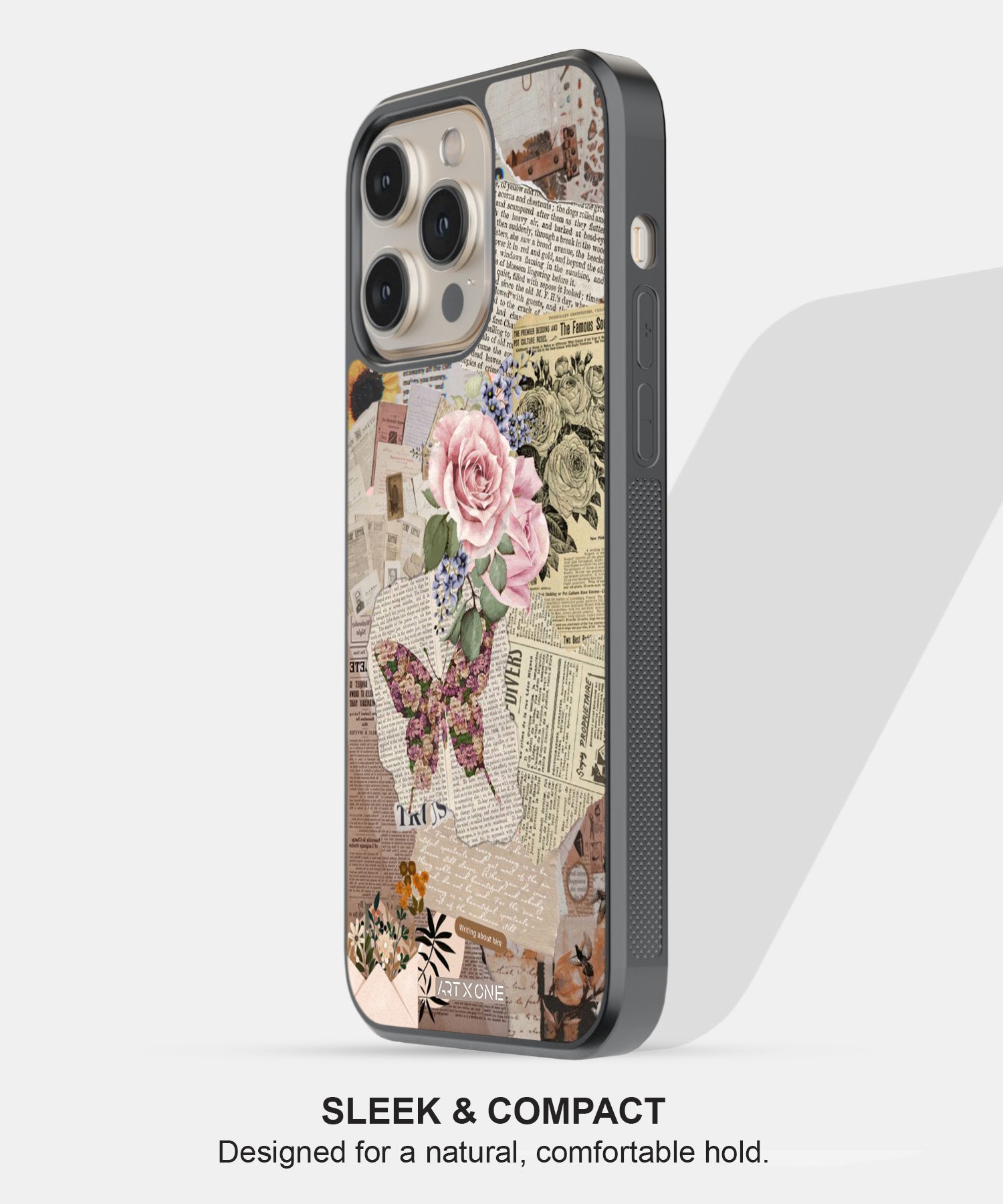Flowers and Pages Mobile Back Cover