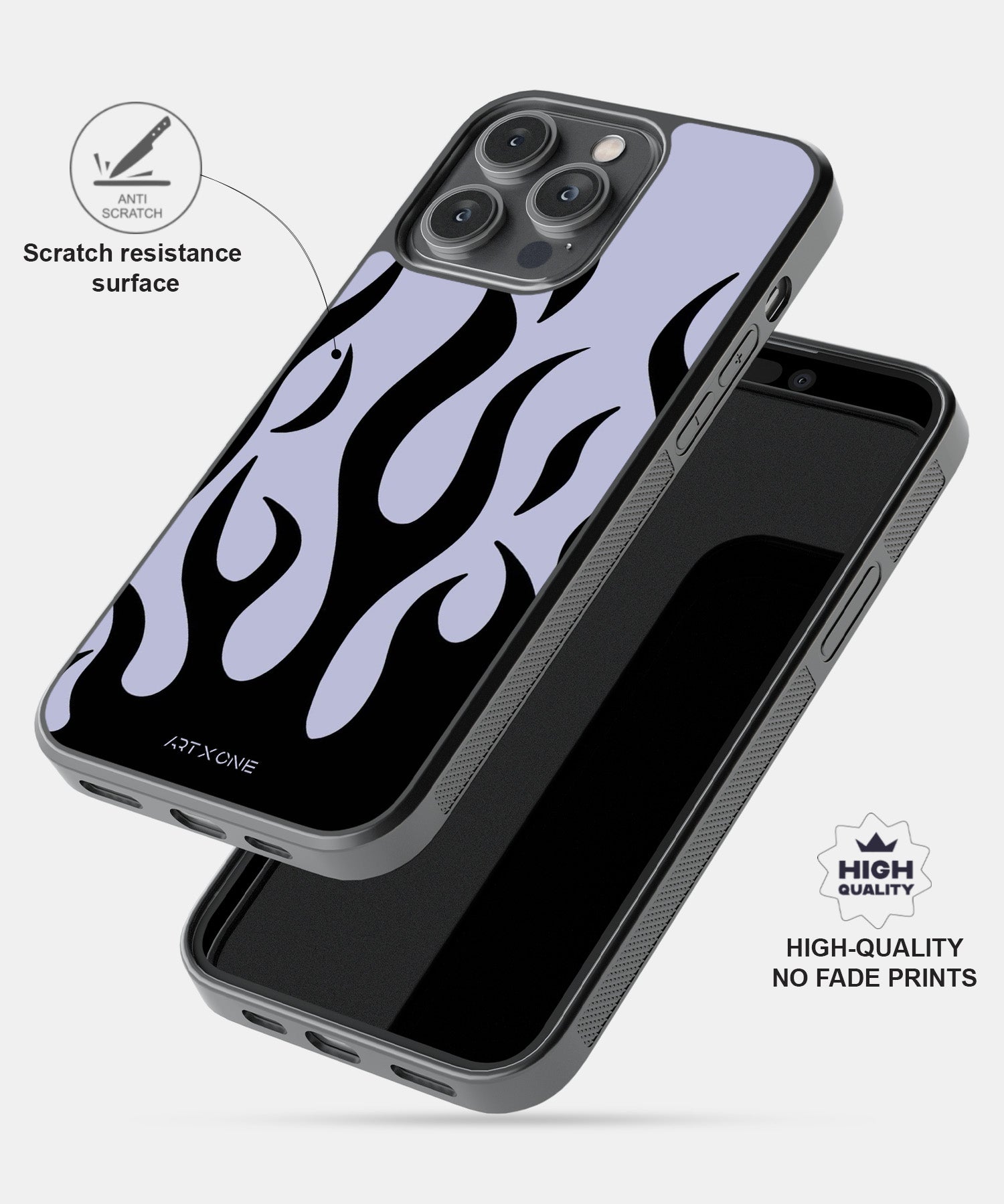 Black & Grey Flame