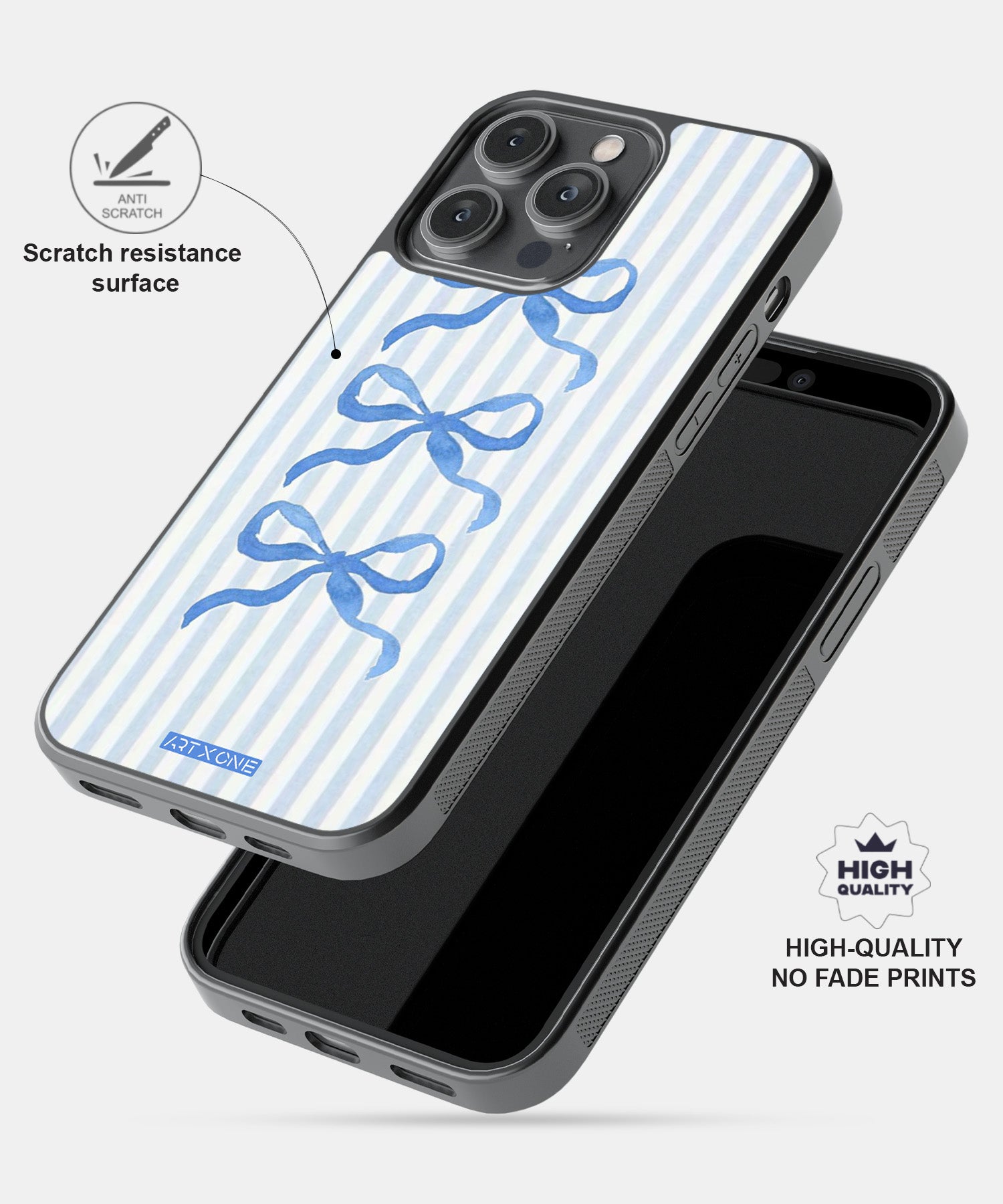 Striped Serenity Mobile Back Cover