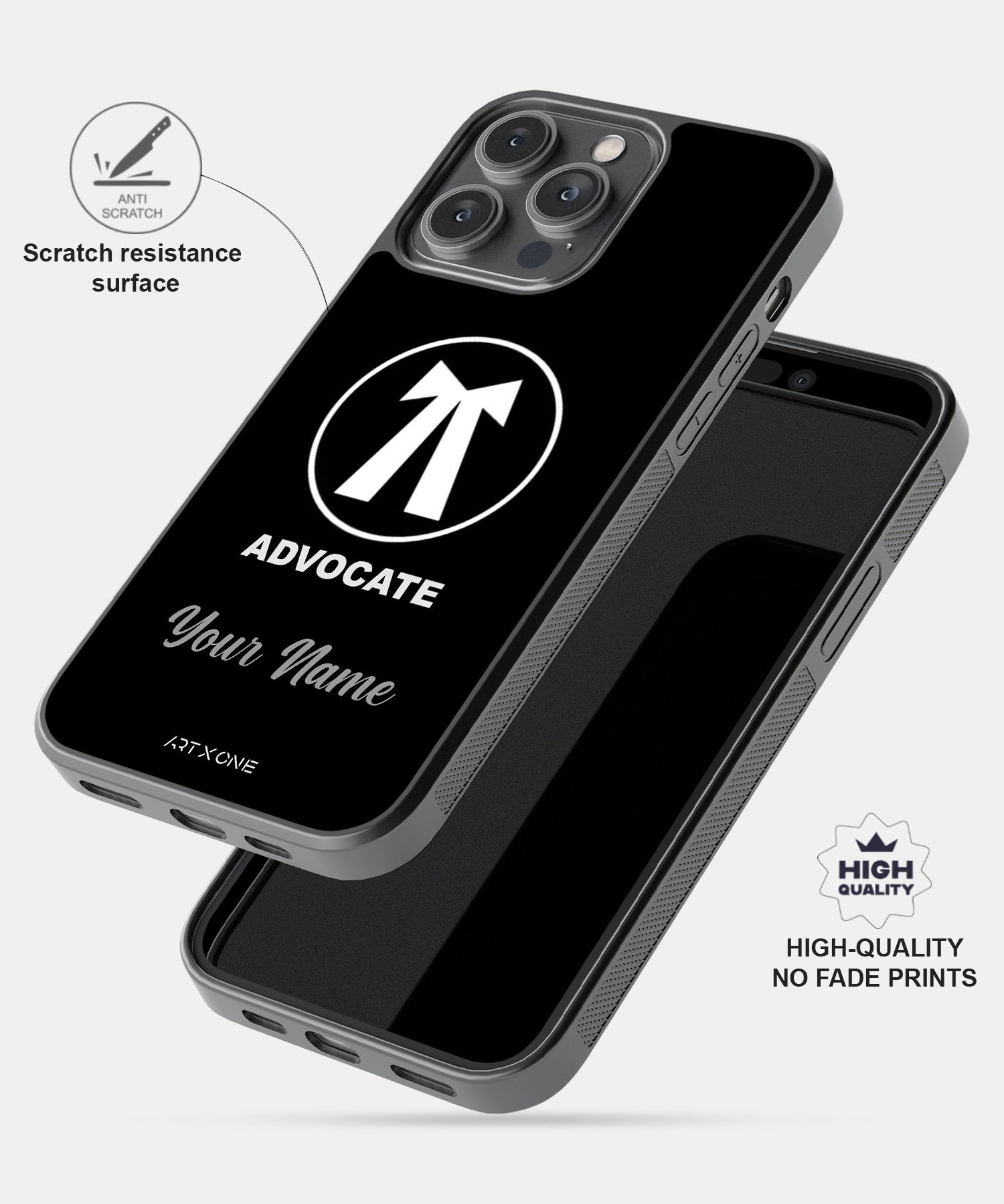 Advocate Logo & Name Custom Mobile Back Cover