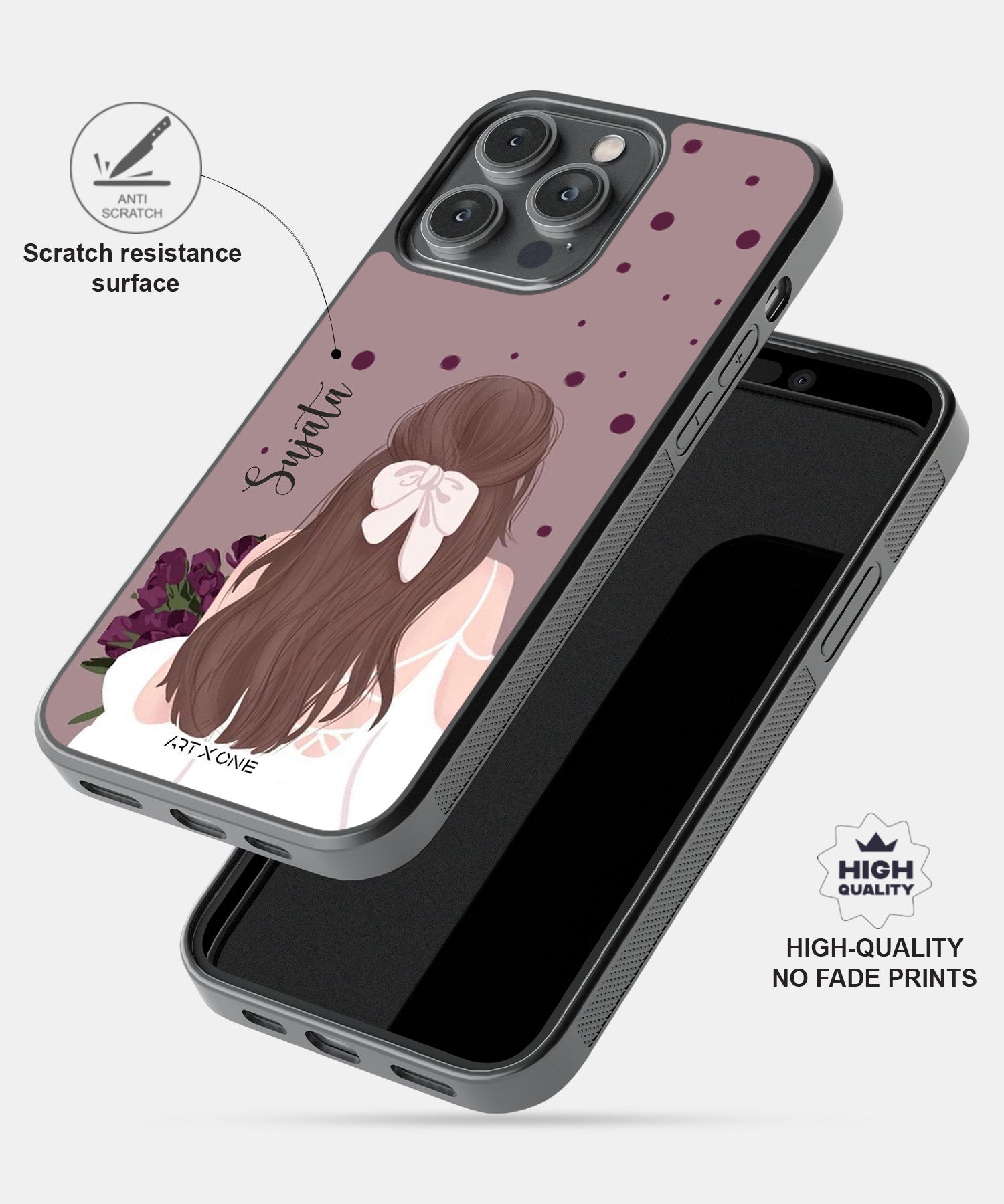 Bright Thinking Girl Mobile Back Cover
