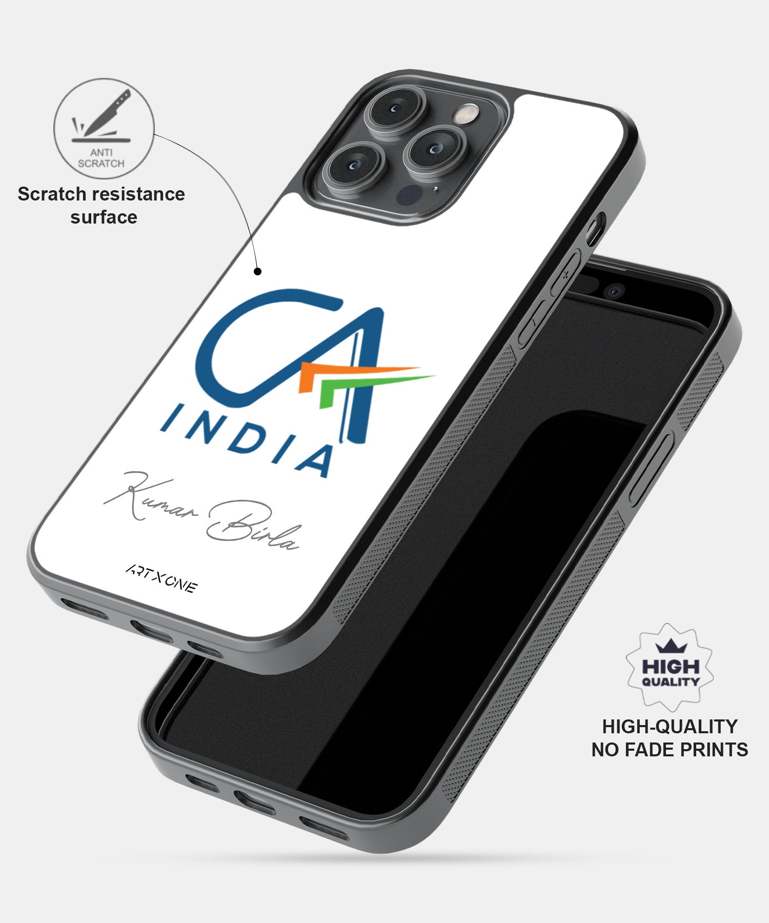CA Logo & Name Mobile Back Cover