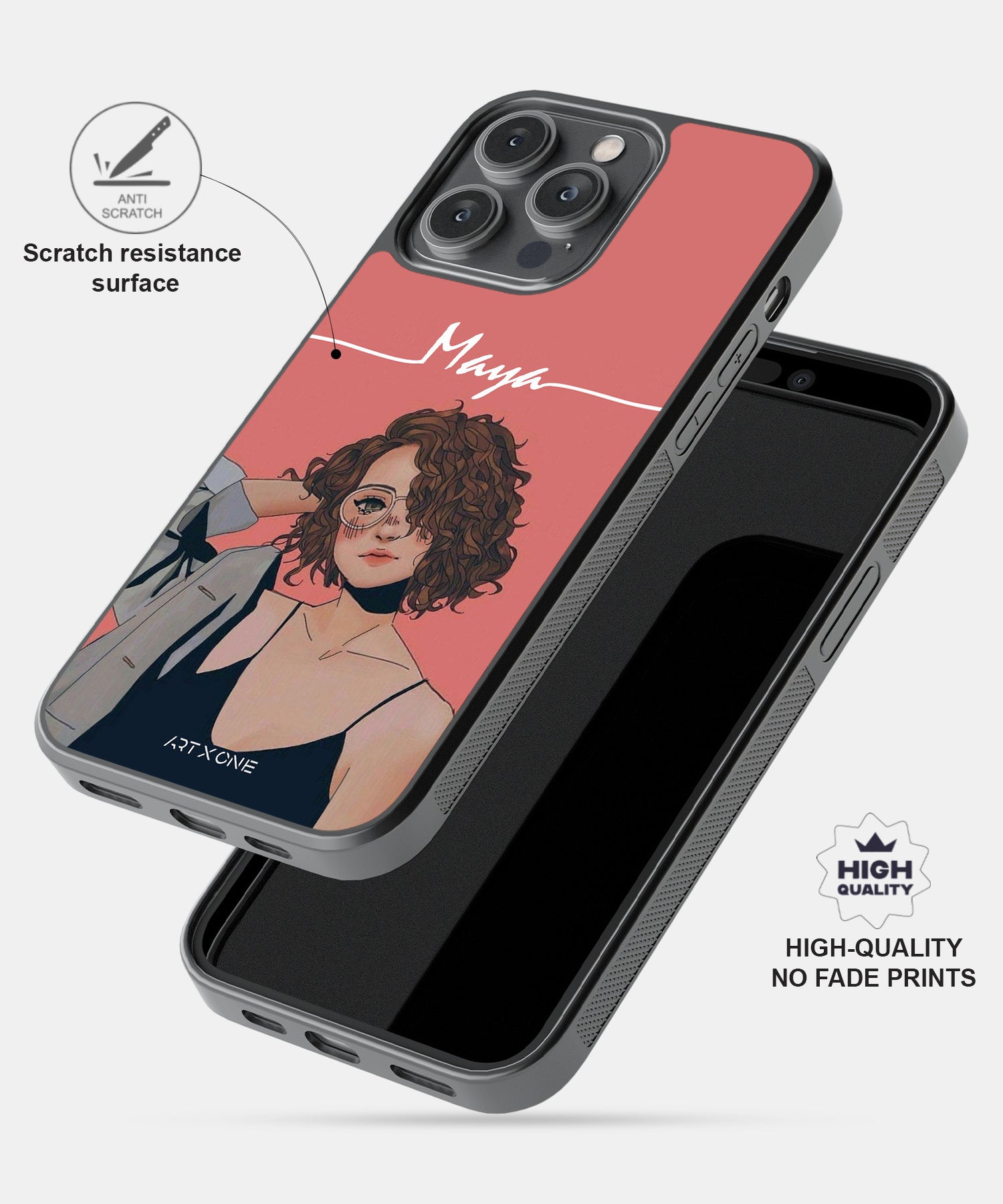 Curly Girl Mobile Back Cover