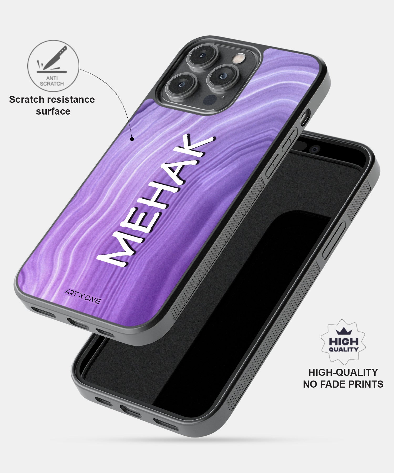 Lavender Agat Mobile Back Cover