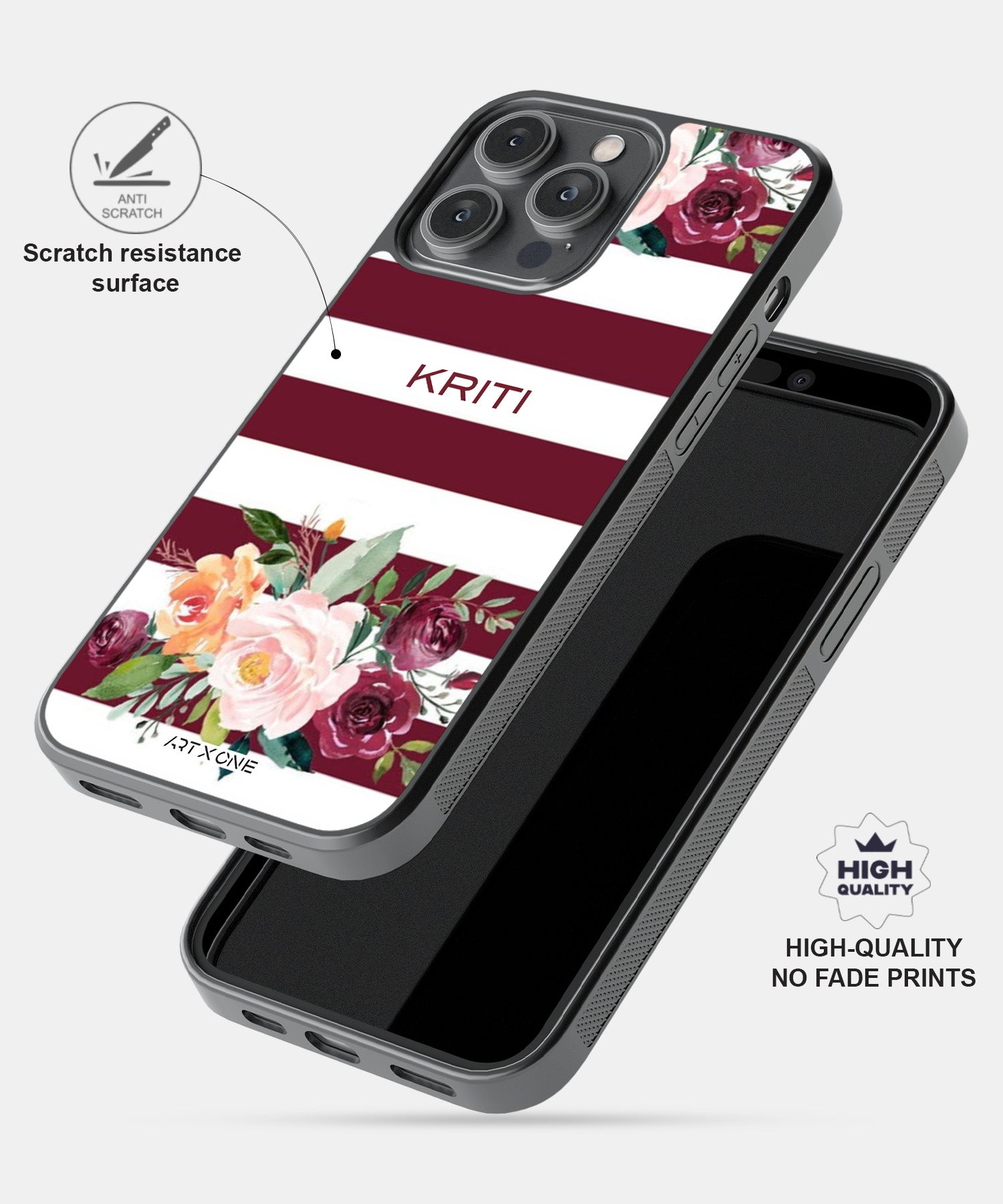 Maroon Blush Mobile Back Cover