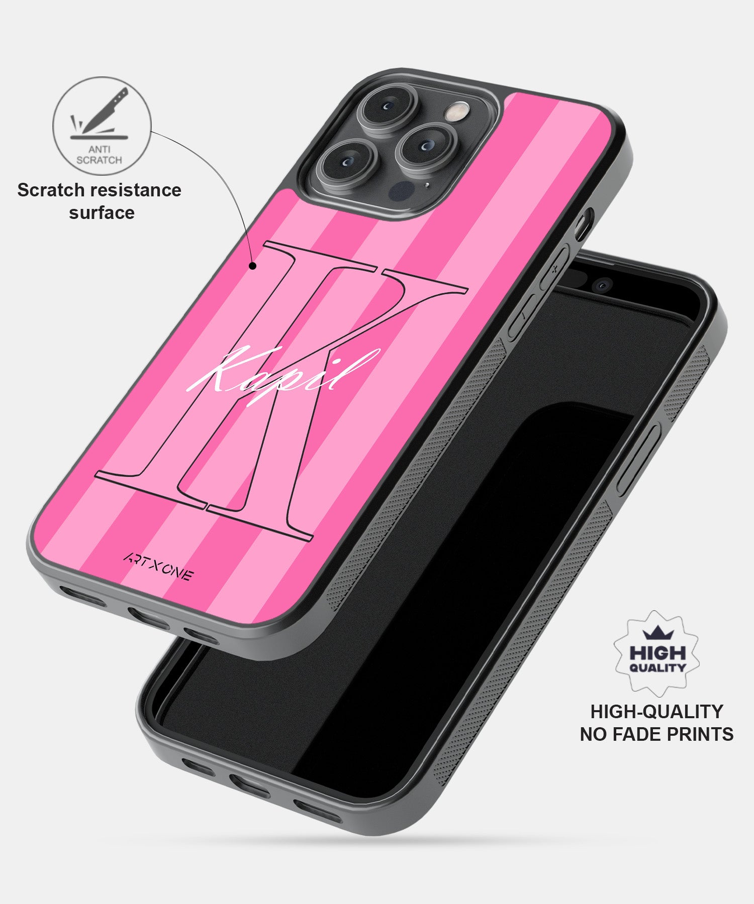 Pink Flirty Heart Mobile Back Cover