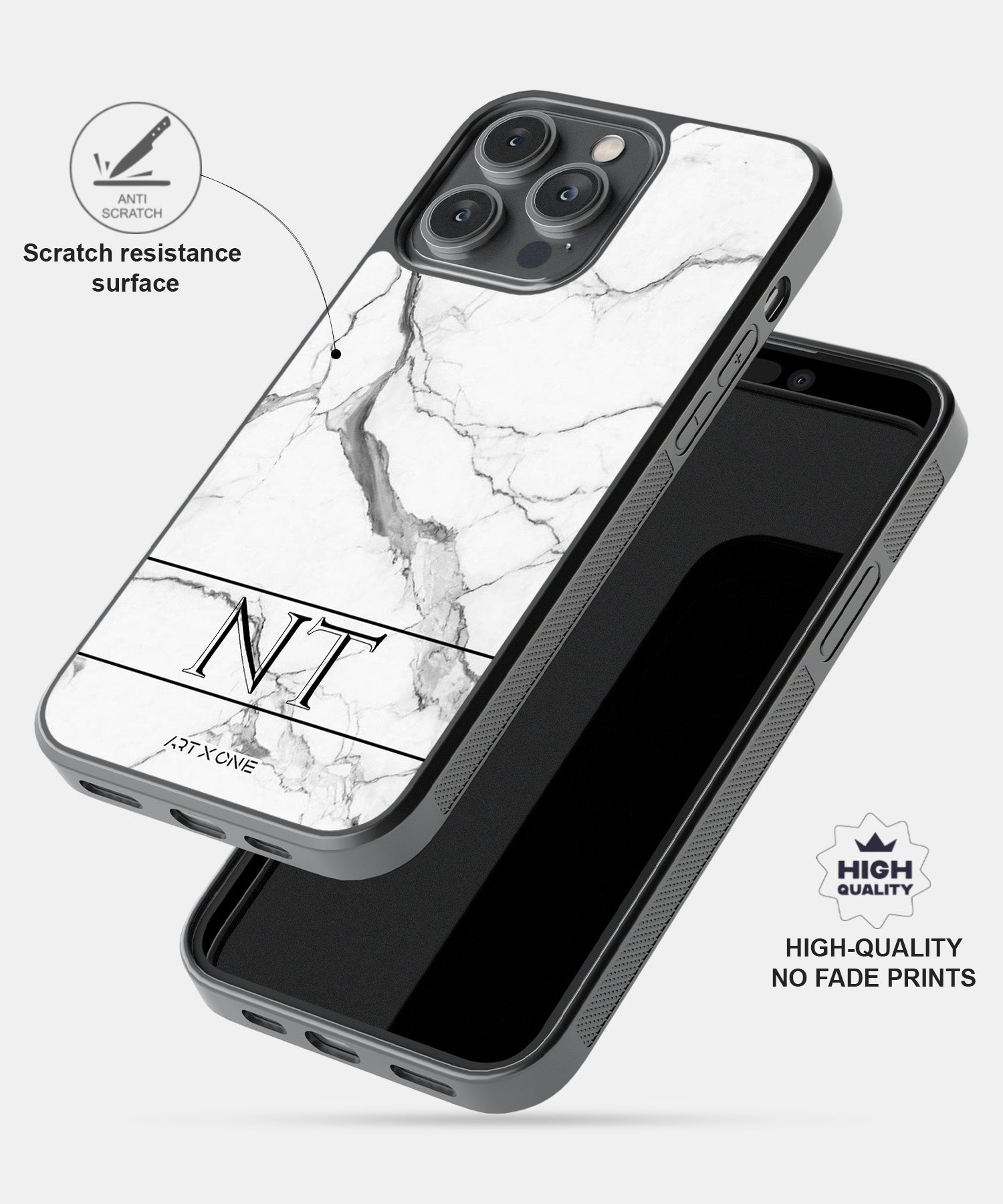 White Marble  Mobile Back Cover