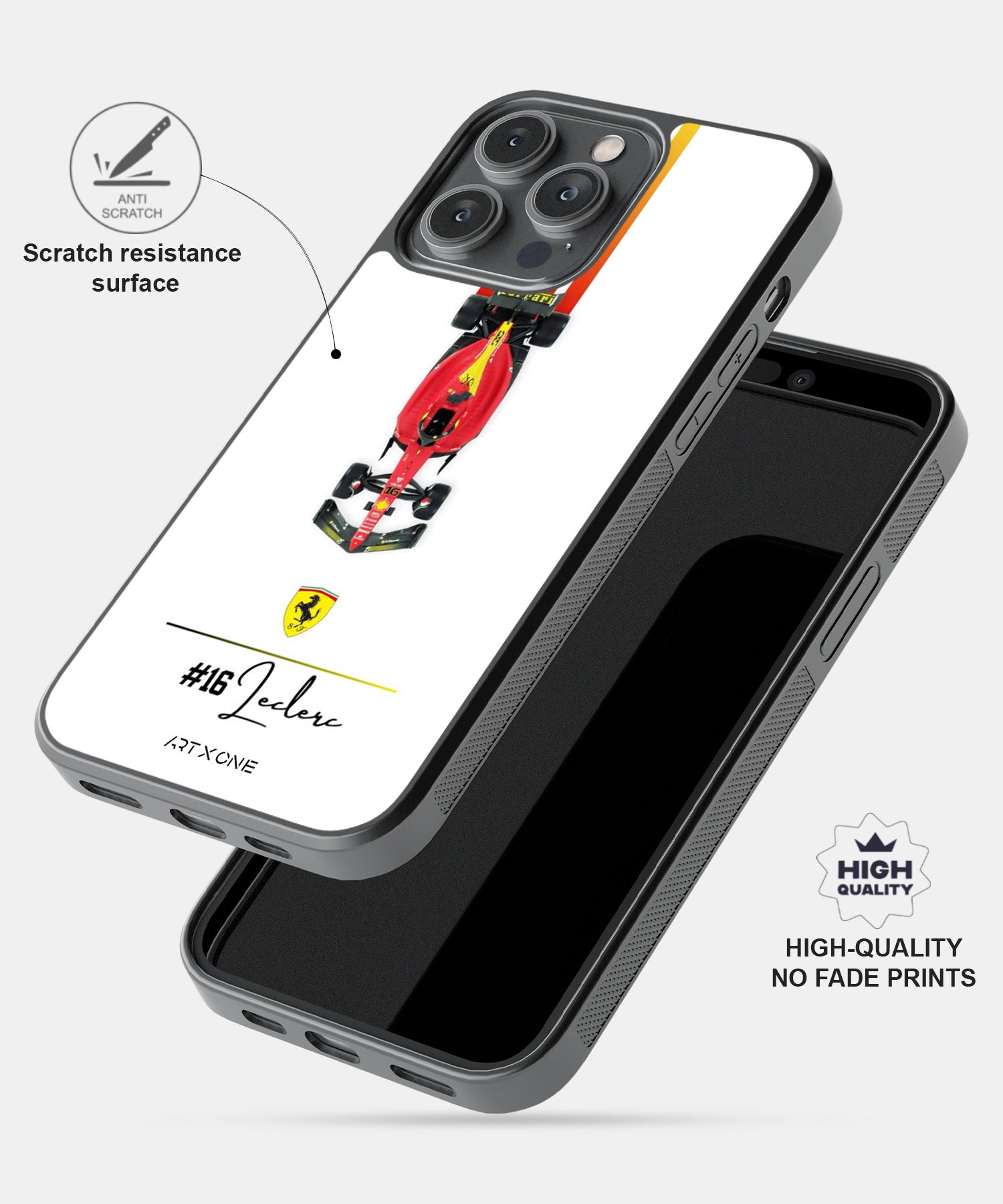 Ferrari Leclerc Mobile Back Cover