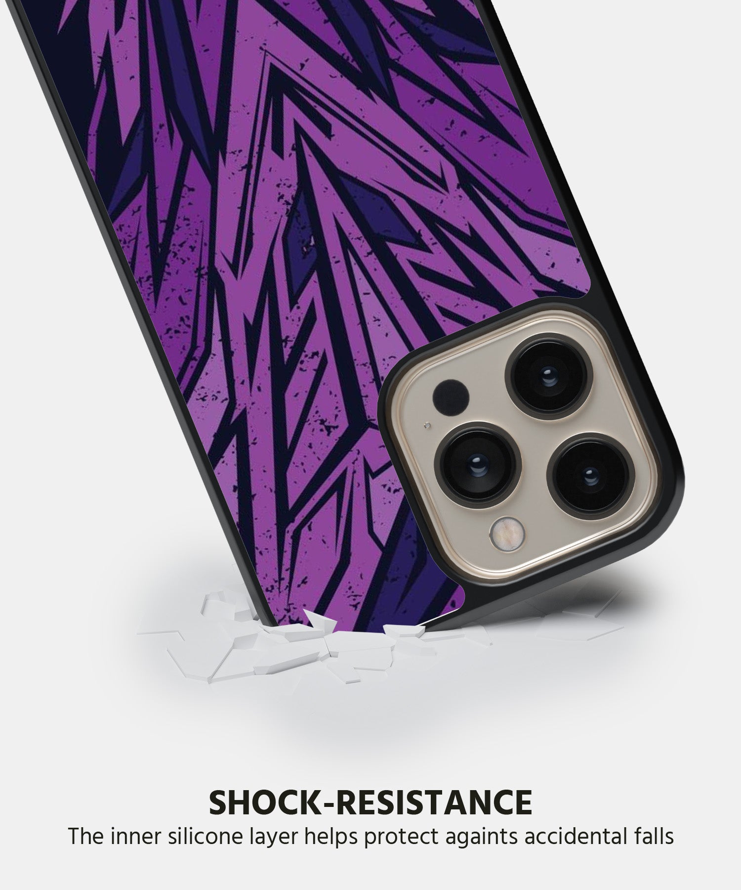 Abstract Purple Geometric Pattern Mobile Back Cover