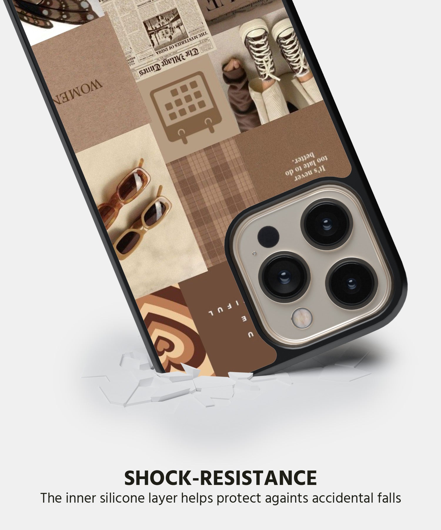 Brown Aesthetic Mobile Back Cover