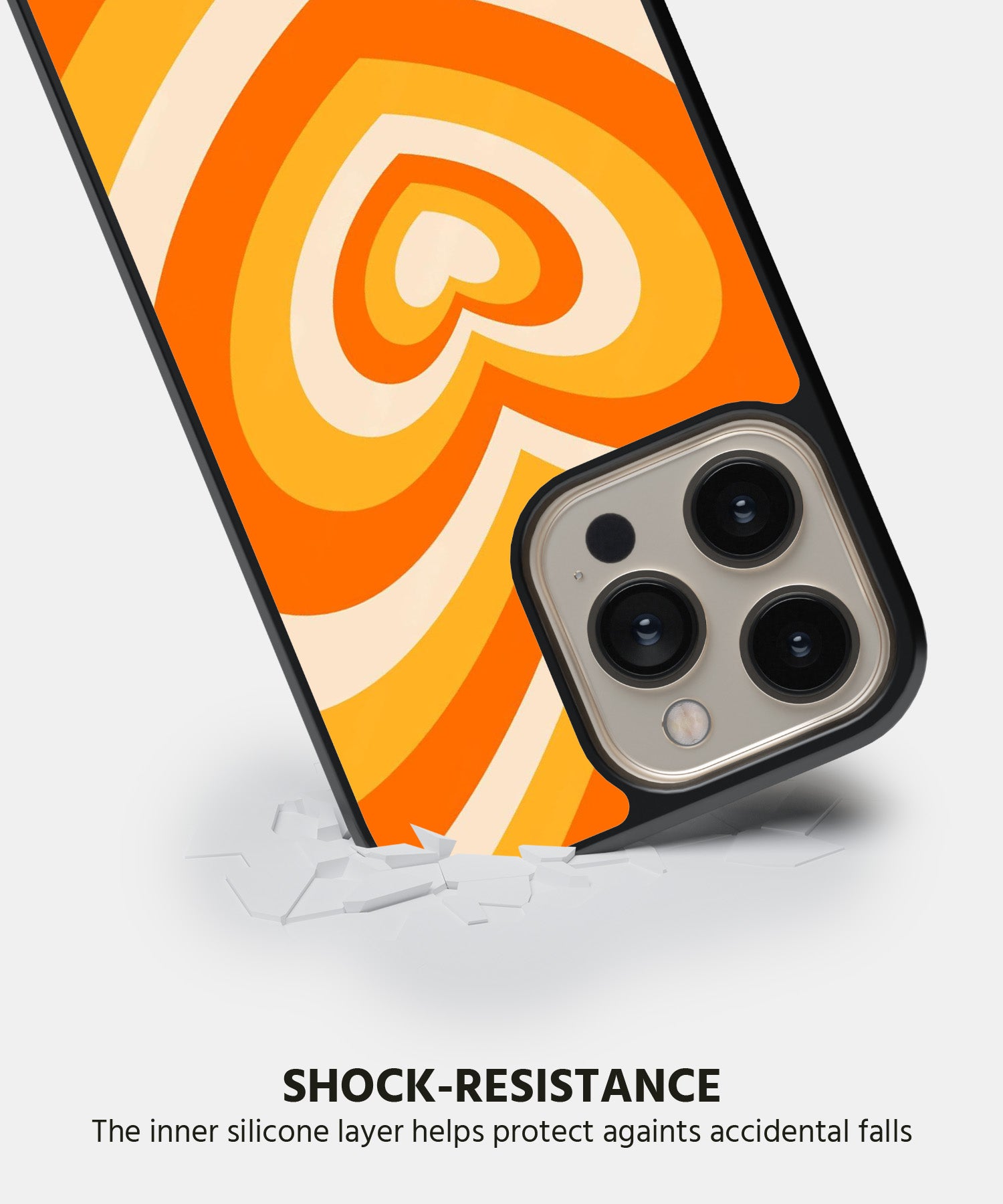 Y2K Orange Retro Hearts