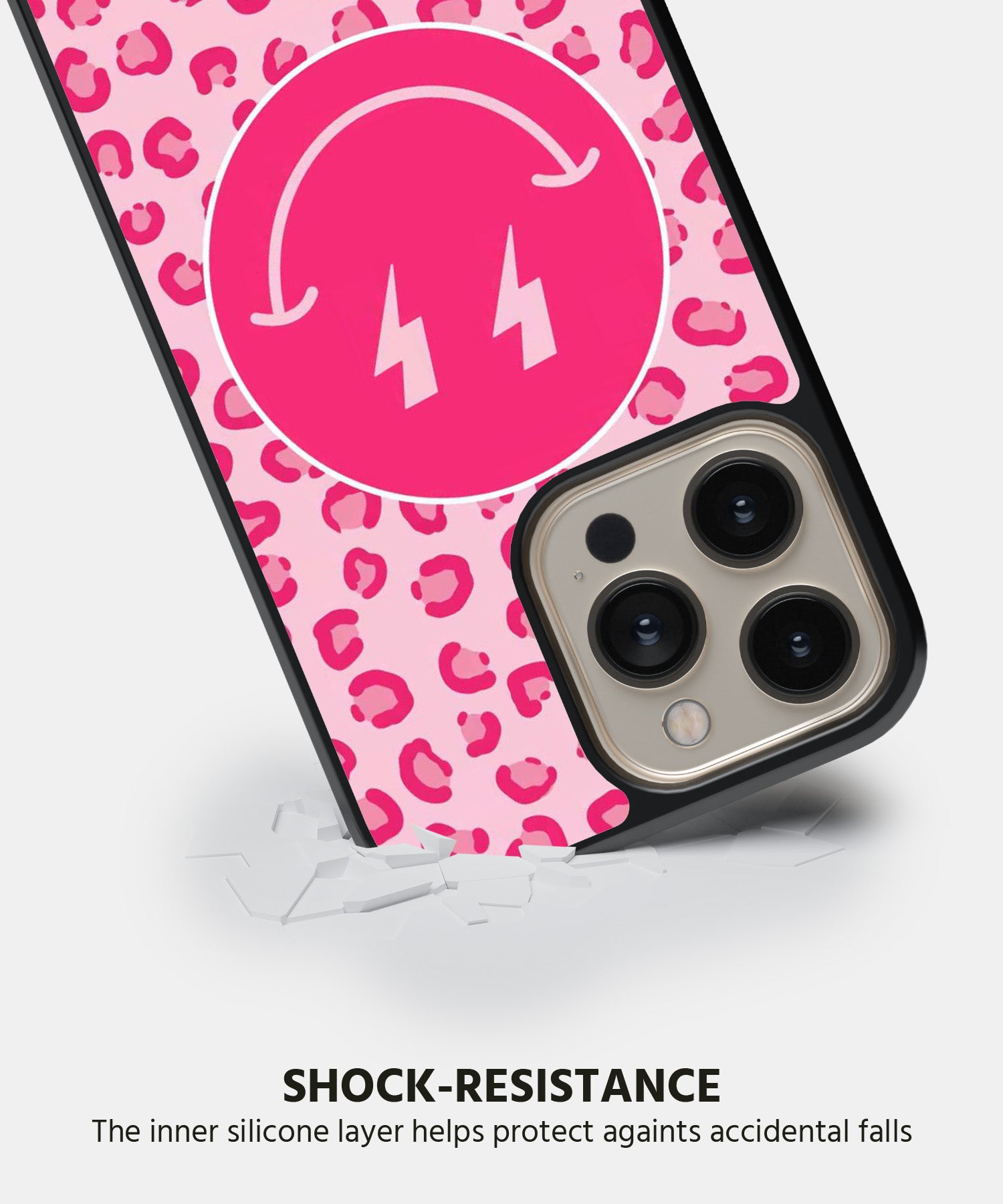 Pink Leopard Smiley