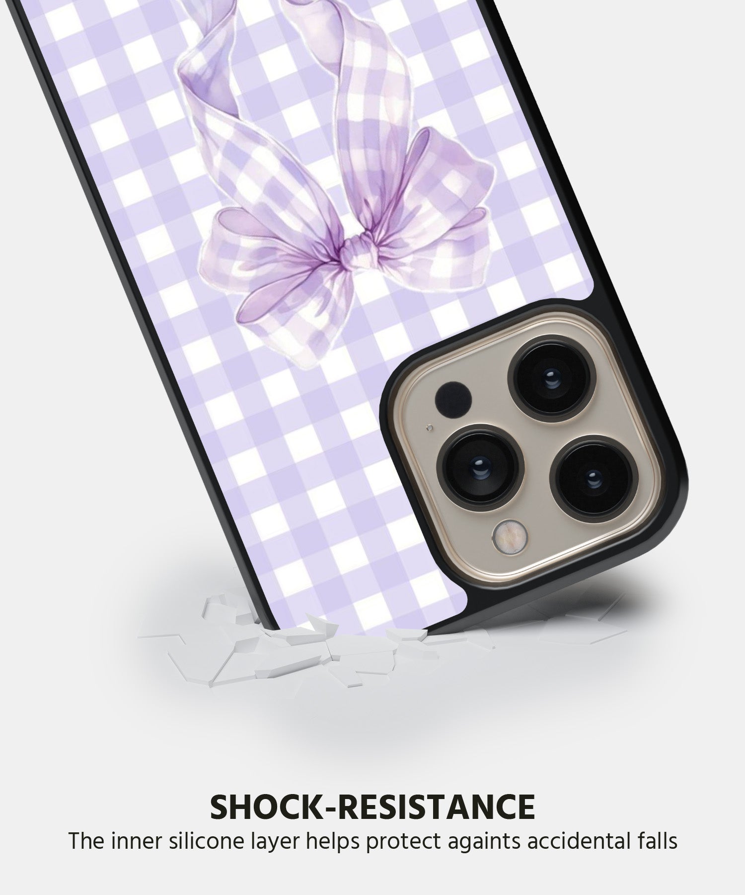 Glam Gingham Mobile Back Cover