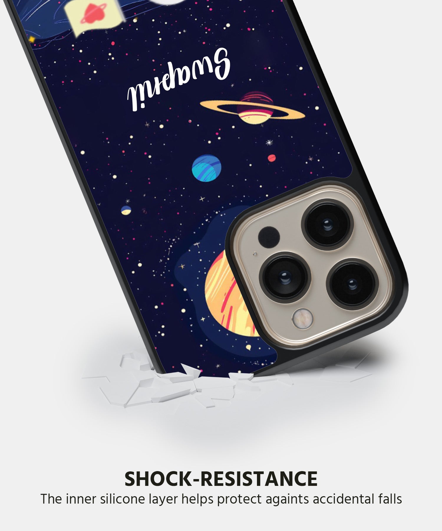 Astronaut In Space Mobile Back Cover