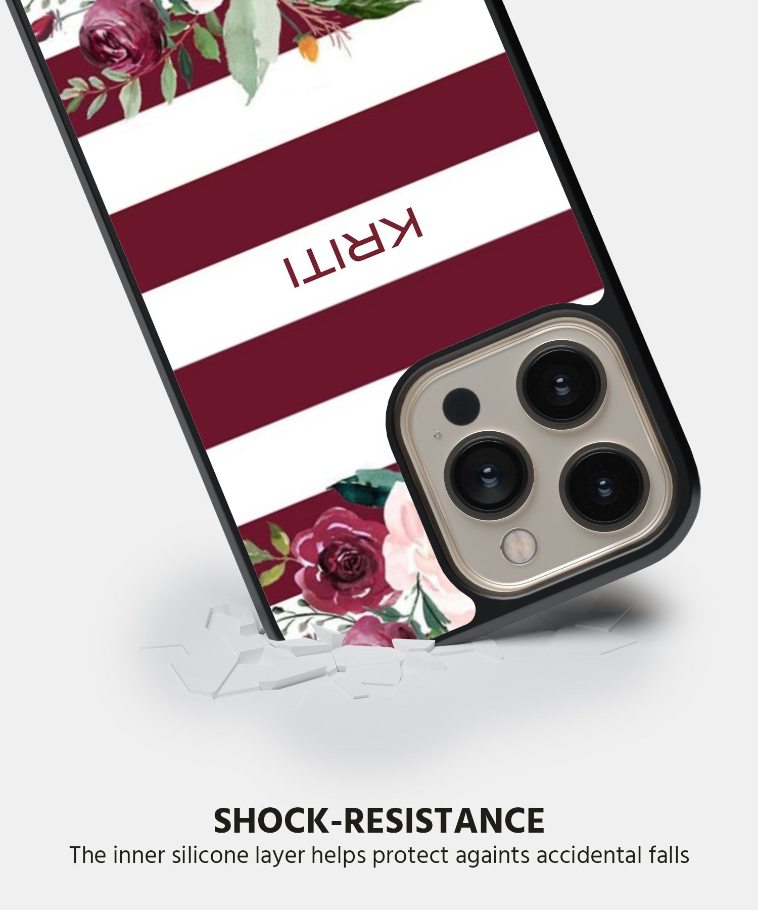 Maroon Blush Mobile Back Cover