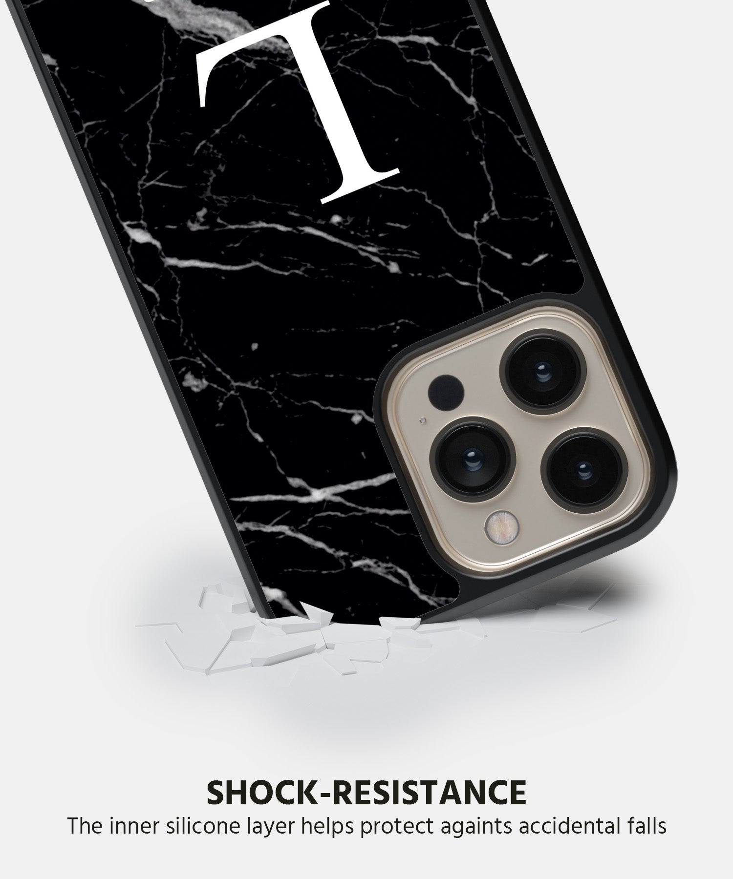 Perfect Black Marble Mobile Back Cover