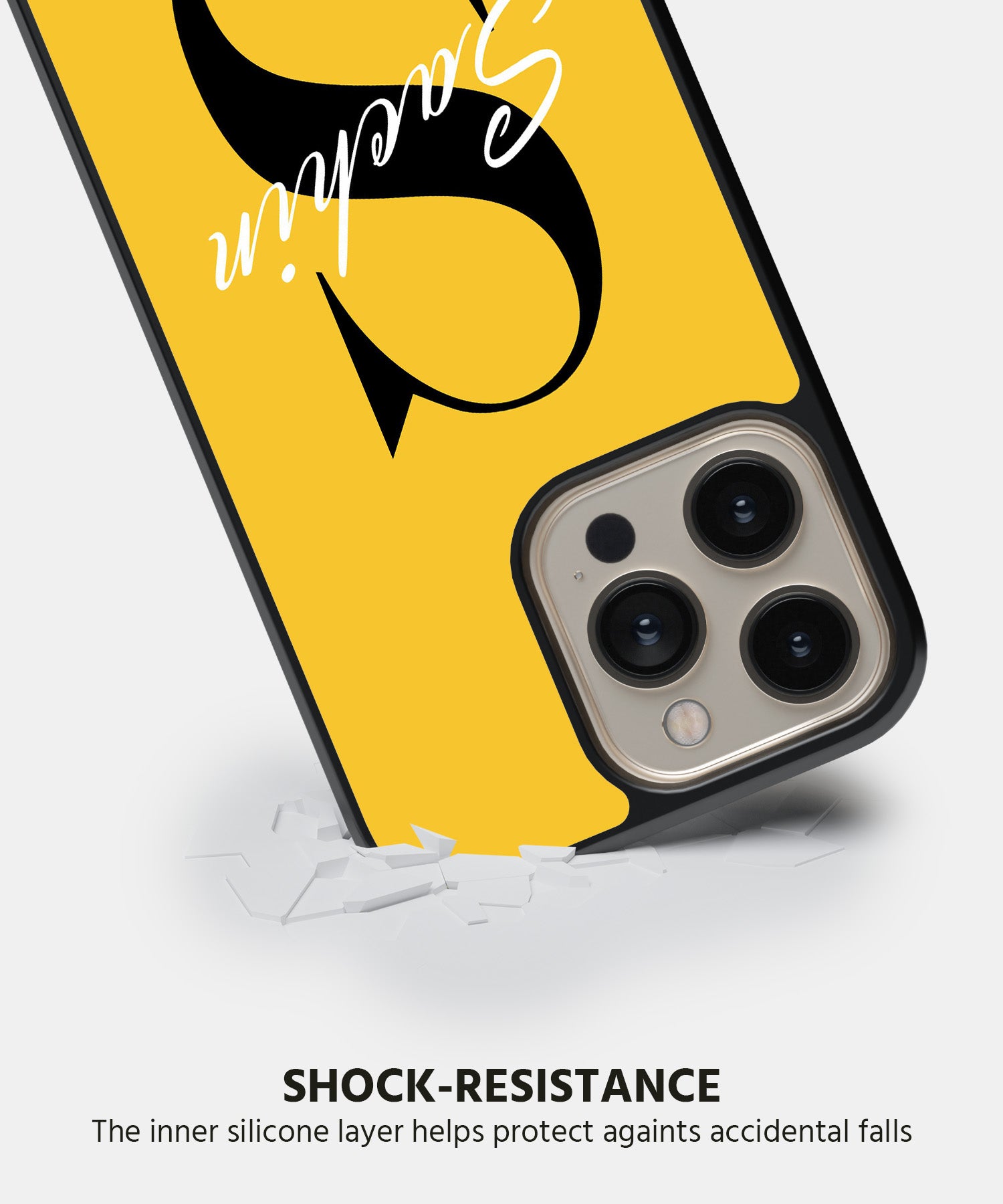 1 Stylish Yellow Mobile Back Cover