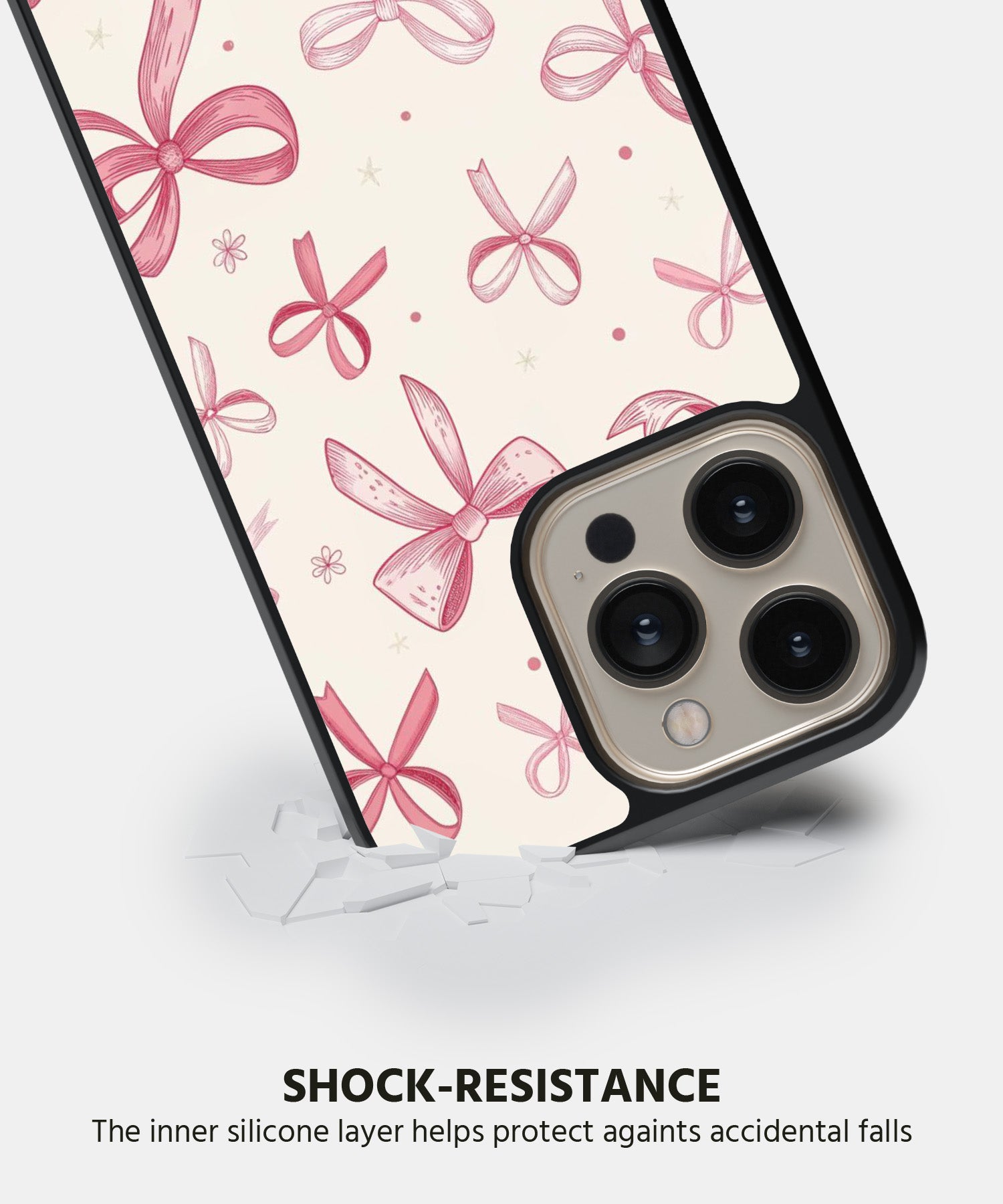 Pink Bows Mobile Back Cover